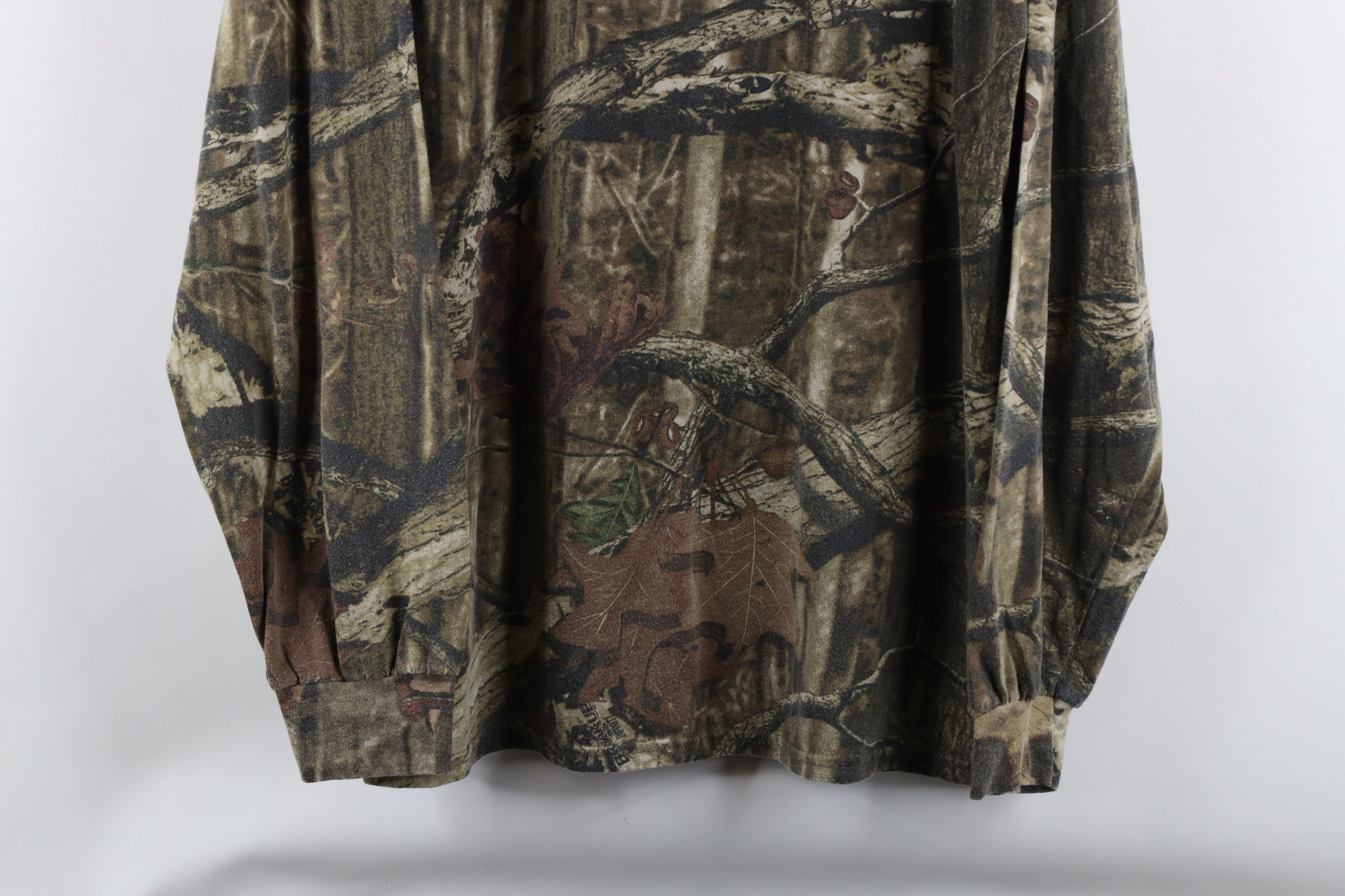 Mossy Oaks × Vintage Vintage Mossy Oak Camouflage Long Sleeve T-Shirt Cotton Size US XL / EU 56 / 4 - 3 Thumbnail