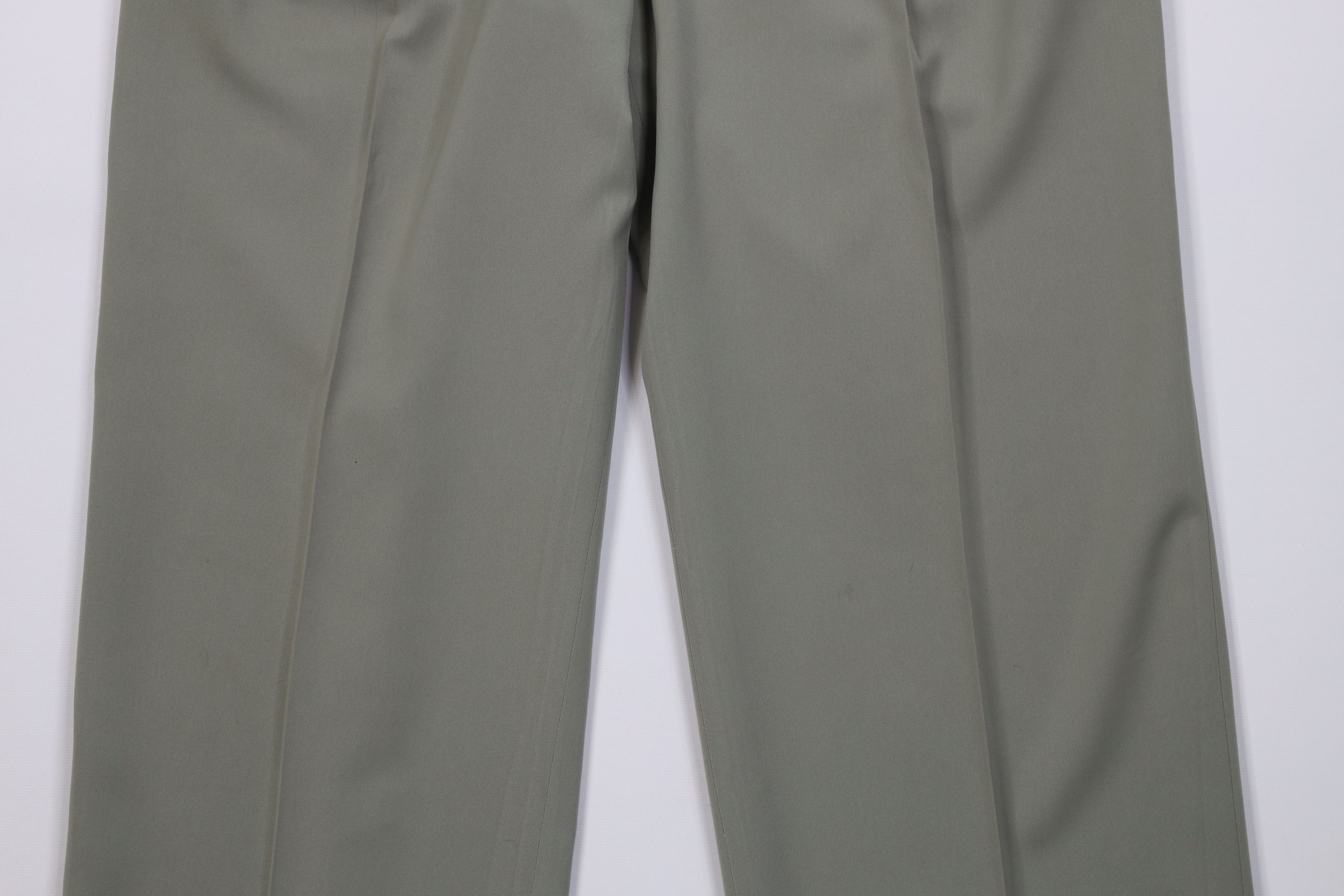 Vintage Vintage 90s Streetwear Knit Wide Leg Chino Pants Light Green Size US 34 / EU 50 - 3 Thumbnail