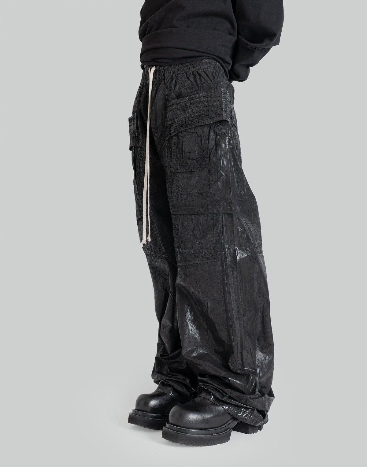Rick Owens Rick Owens Wide Creatch Cargos Size US 34 / EU 50 - 4 Thumbnail