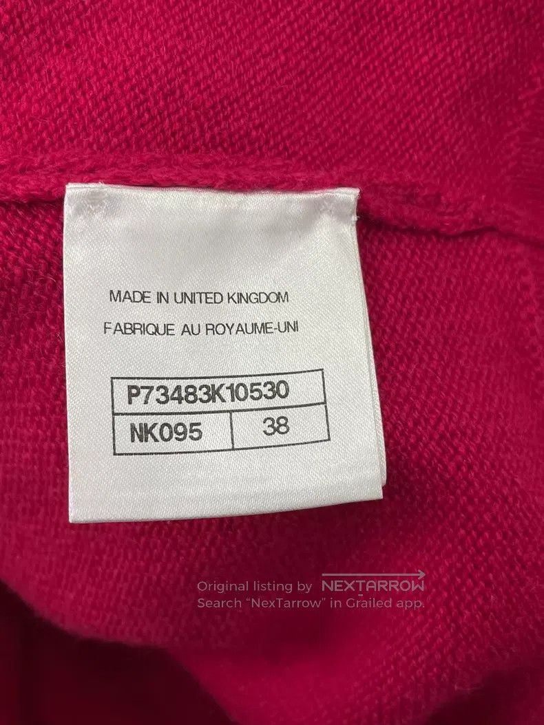 Chanel Chanel Rose-red multi-element button cashmere cardigan coa Size XS / US 0-2 / IT 36-38 - 6 Thumbnail