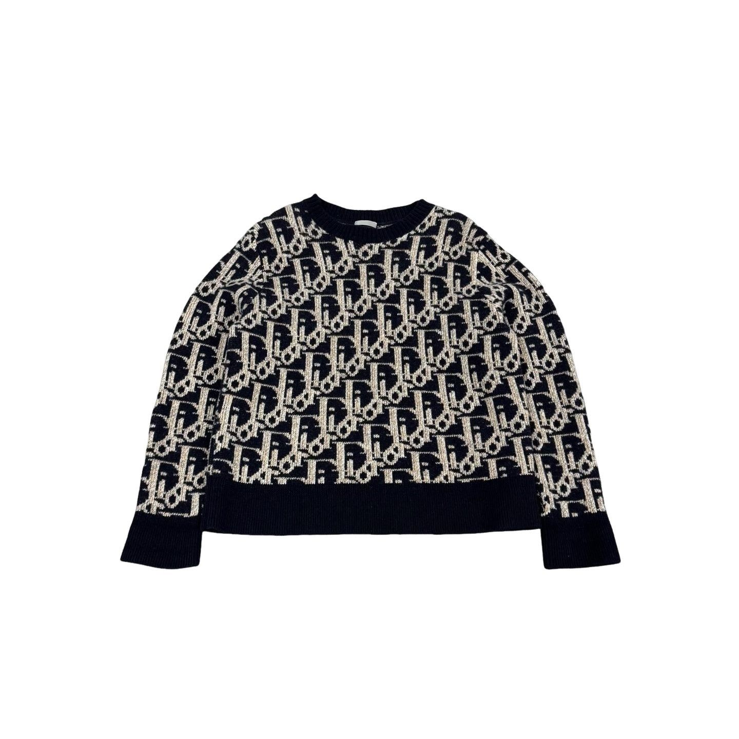 Dior Dior Oblique Monogram Wool Sweater Size L Size US L / EU 52-54 / 3 - 1 Thumbnail
