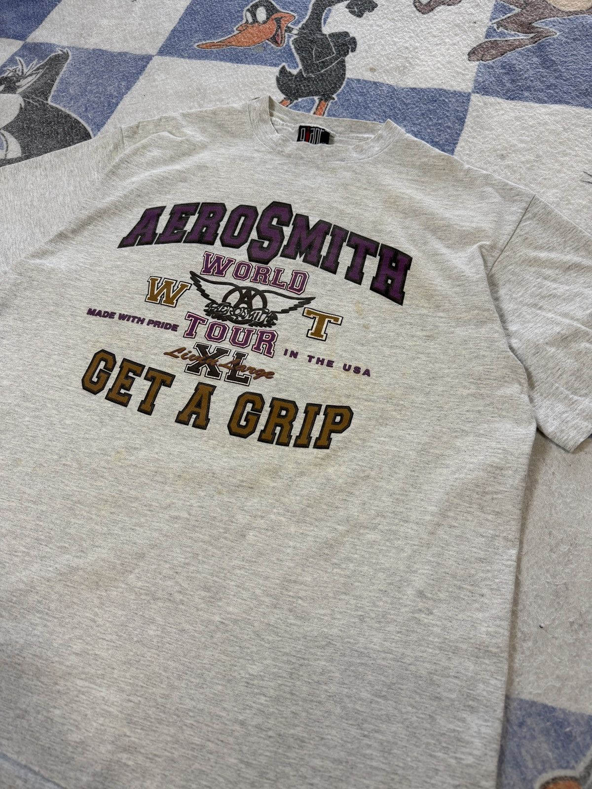 Giant Vintage aerosmith get a grip tour tee Size US XL / EU 56 / 4 - 2 Thumbnail