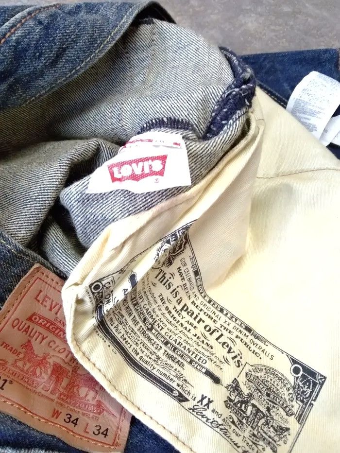 Levi's × Vintage Vintage Levis 501 Rusty Wash Straight Leg Jeans 34x30 Size US 34 / EU 50 - 6 Thumbnail