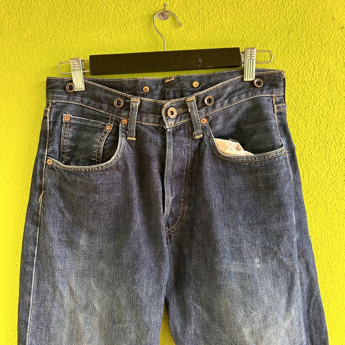 Edwin Vintage Edwin Overalls Sanforized Selvedge Distressed Denim Size US 30 / EU 46 - 2 Thumbnail