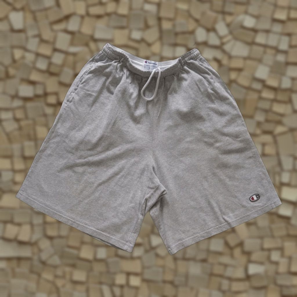 Champion VINTAGE CHAMPION 90s COTTON GRAY SHORTS 8" INSEAM MEN S SZ S ACTIVEWEAR SH Size US 29 - 1 Thumbnail