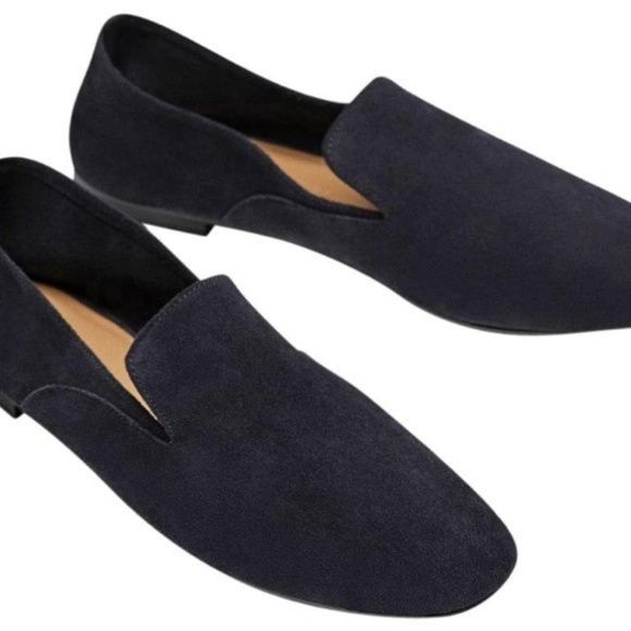 Zara Zara Trafaluc Natural Beige Suede Leather Slip-On Loafers Size US 7 / IT 37 - 6 Thumbnail