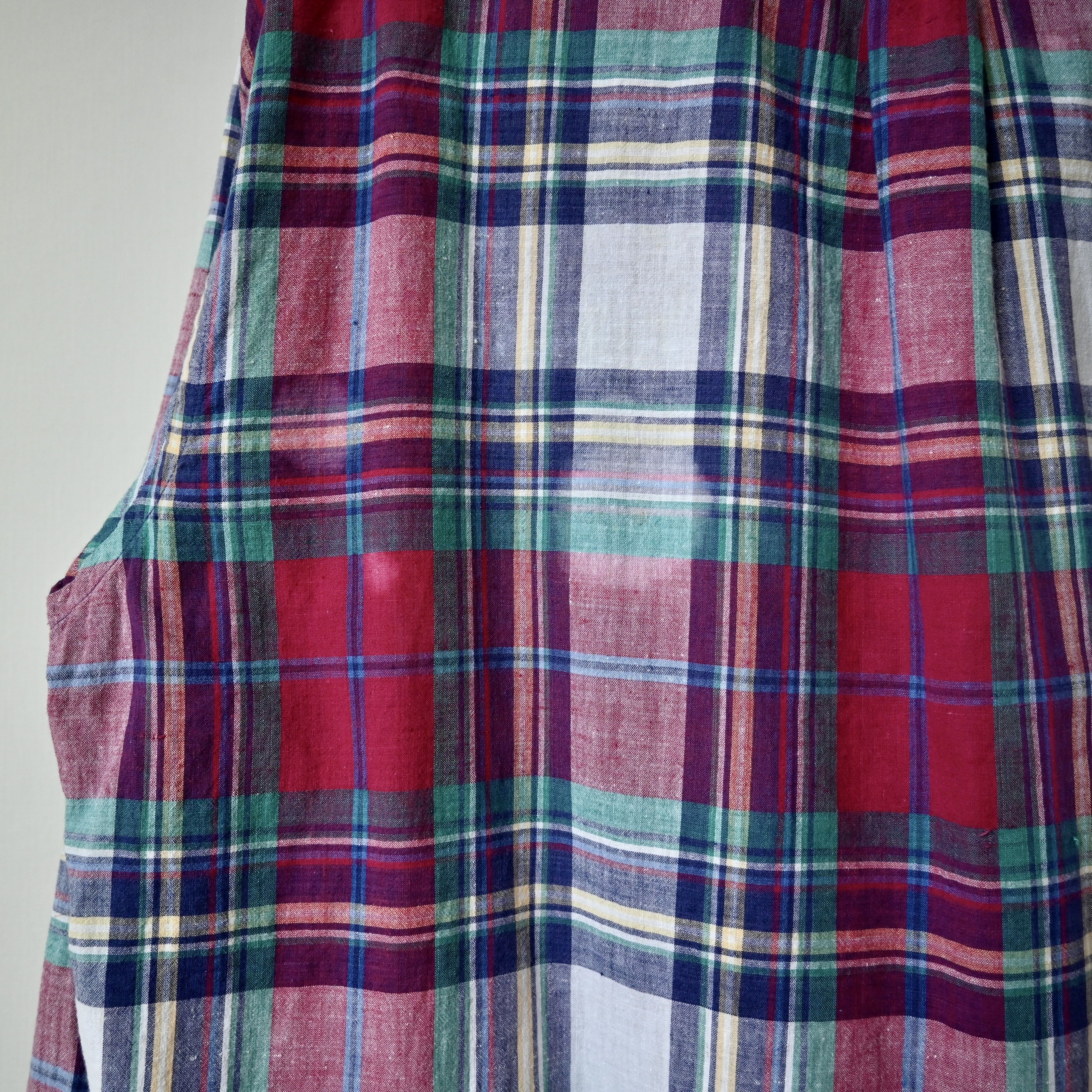 Vintage VTG 1990s Flying Scotsman India madras BD shirt Size US L / EU 52-54 / 3 - 4 Thumbnail