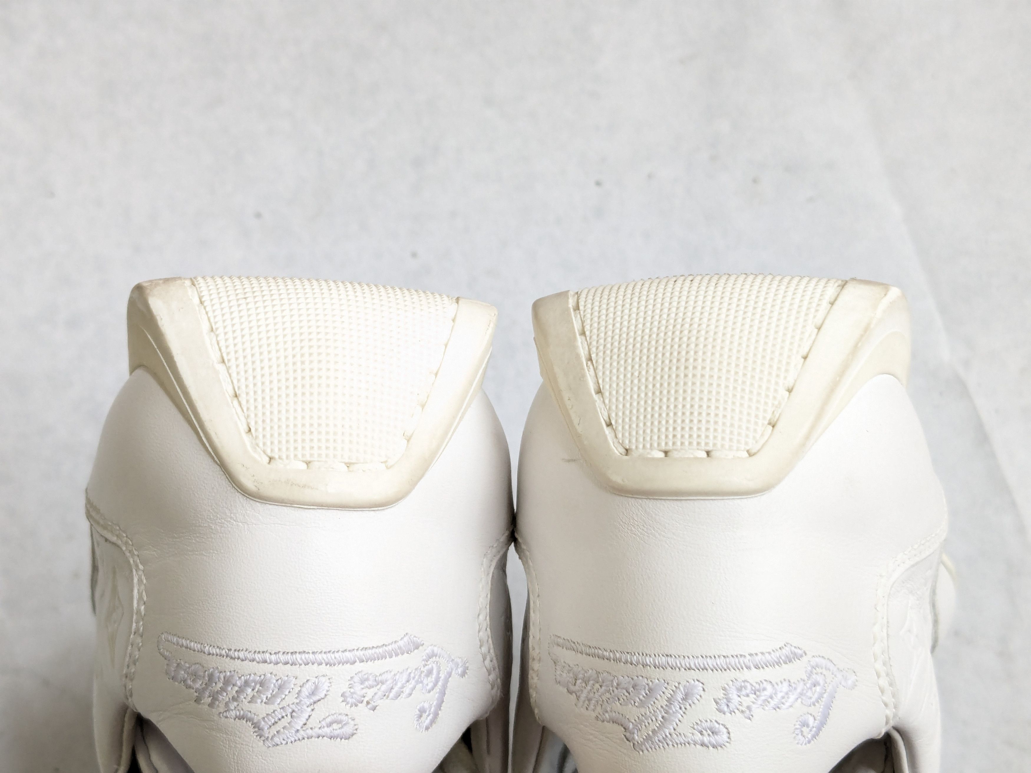 Louis Vuitton Louis Vuitton Sneakers White 7.5 Monogram Logo High Tops Size US 7.5 / EU 40-41 - 16 Thumbnail