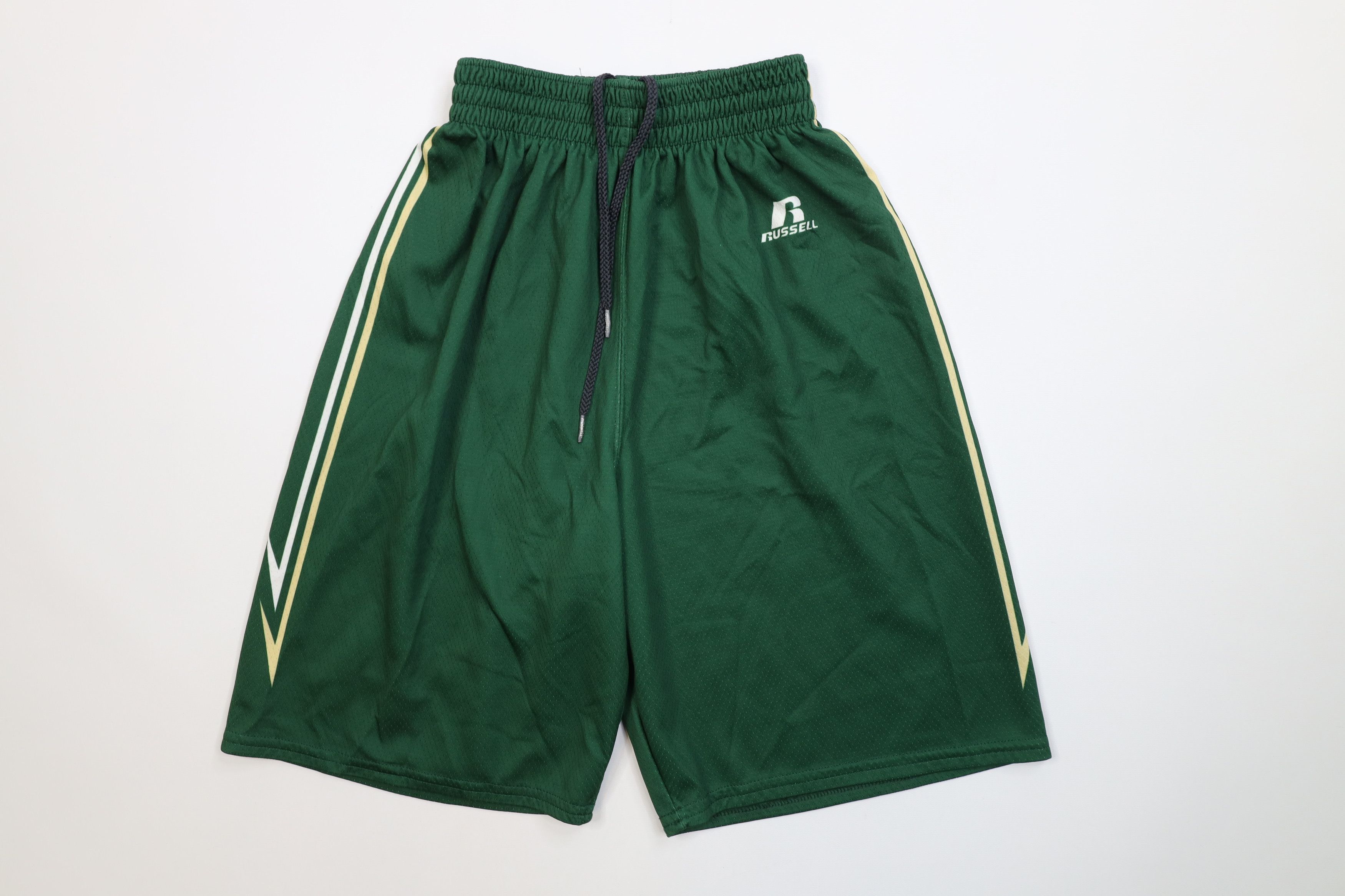 Russell Athletic Vintage 90s Y2K Russell Athletic Basketball Shorts Green Size US 32 / EU 48 - 1 Thumbnail