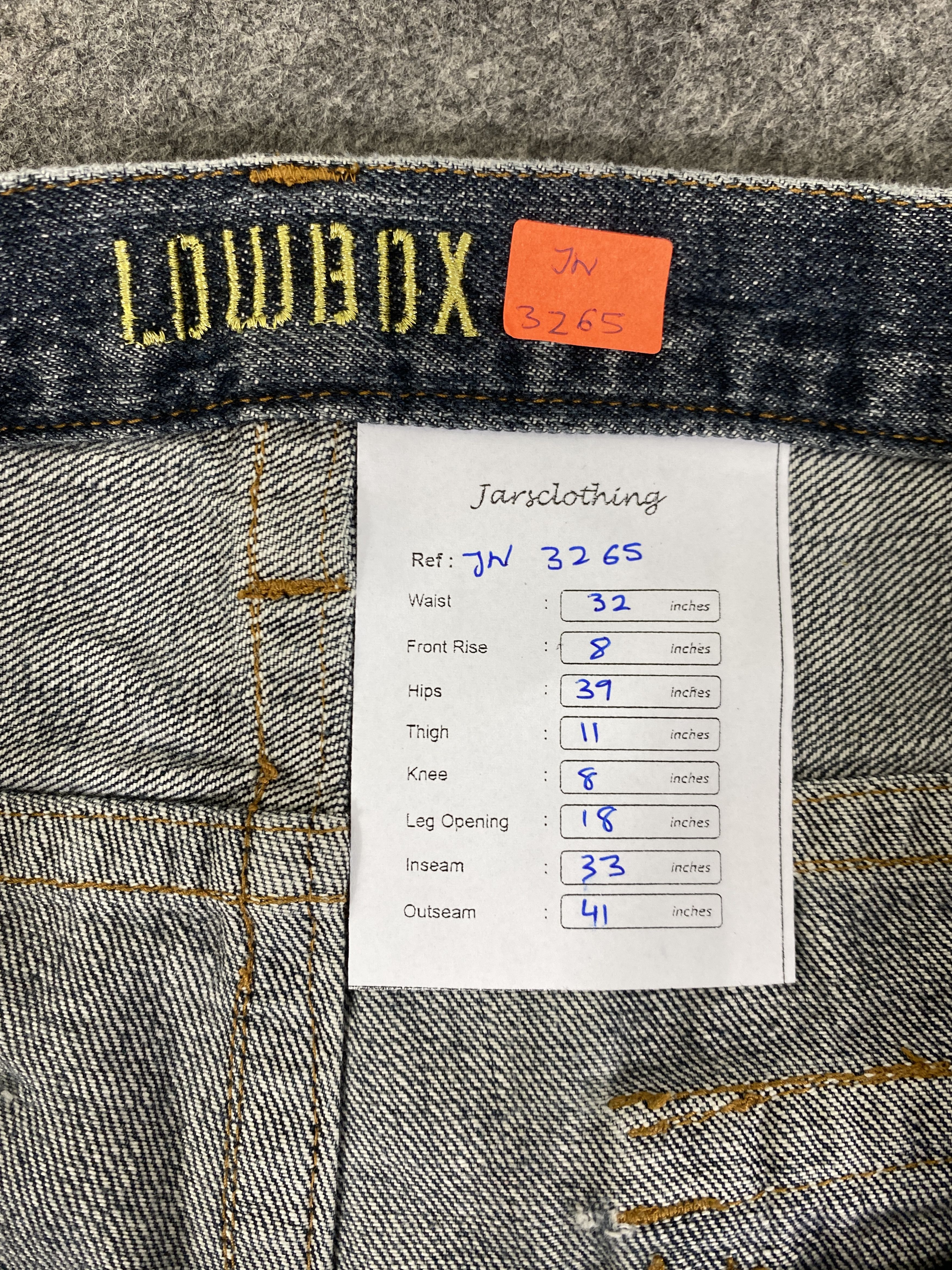 If Six Was Nine Distressed Blue LowBox Flare Jeans Denim 32x33 - JN3265 Size US 32 / EU 48 - 8 Thumbnail