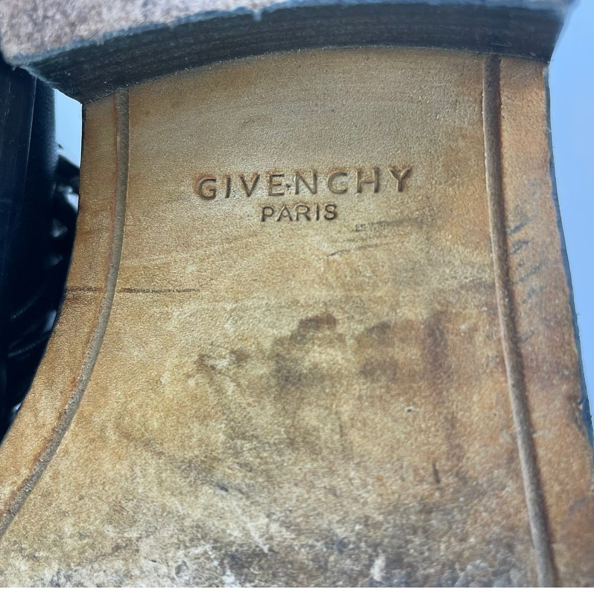 Givenchy GIVENCHY Leather Chain Combat Ankle Zip Boot (36) Y2K Paris Size US 6 / IT 36 - 9 Thumbnail