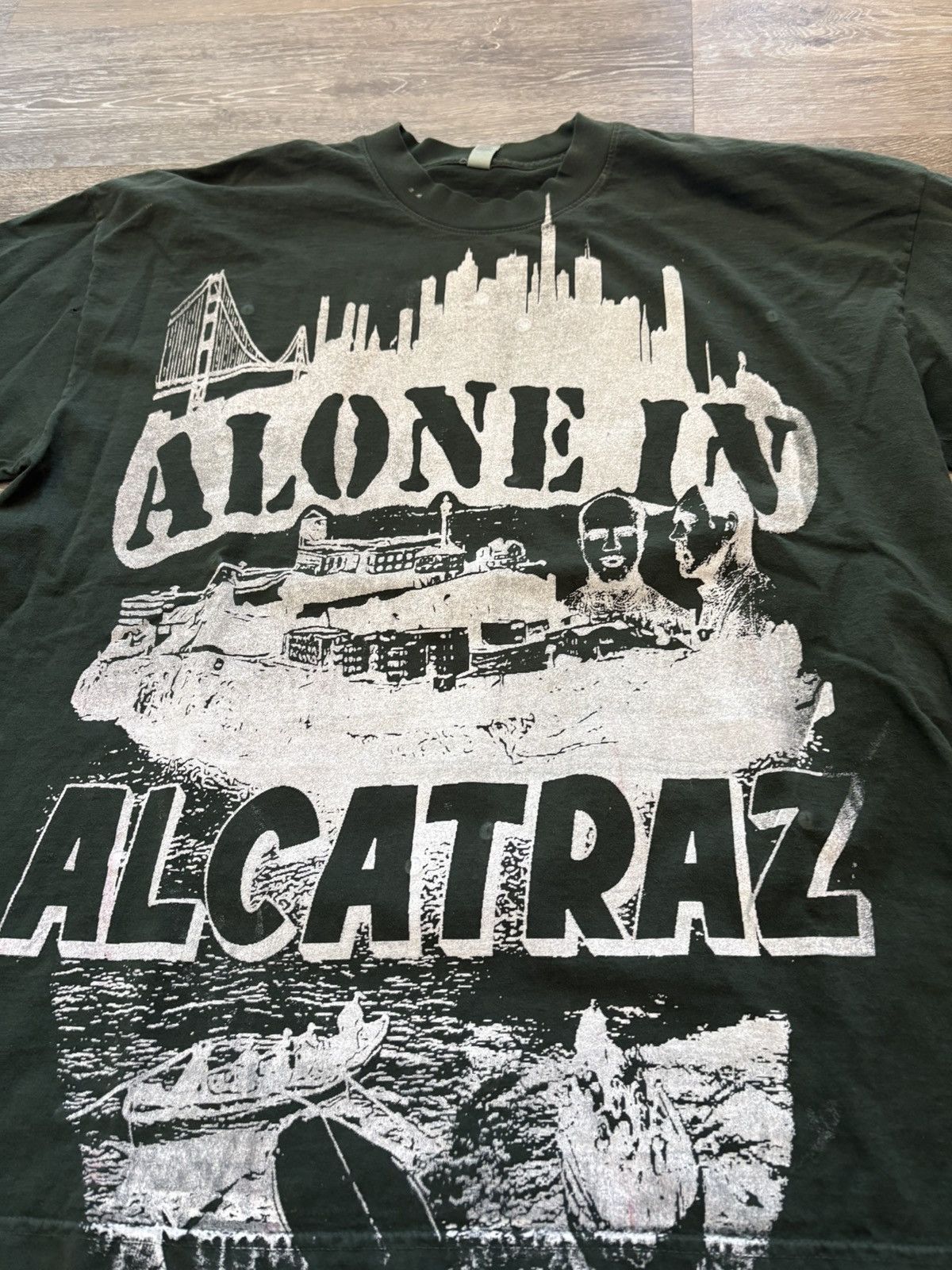 Los Angeles Apparel Heavyweight Custom Alcatraz T-Shirt Size US XL / EU 56 / 4 - 2 Thumbnail