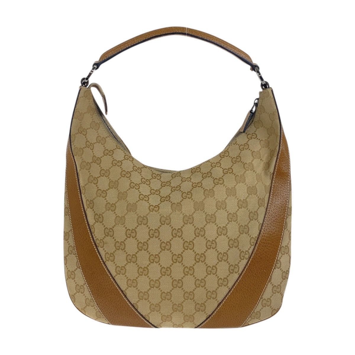Gucci Gucci Gucci GG Canvas Leather Shoulder Bag Canvas Shoulder Bag 124357 DUTY FREE for USA Size ONE SIZE - 1 Thumbnail