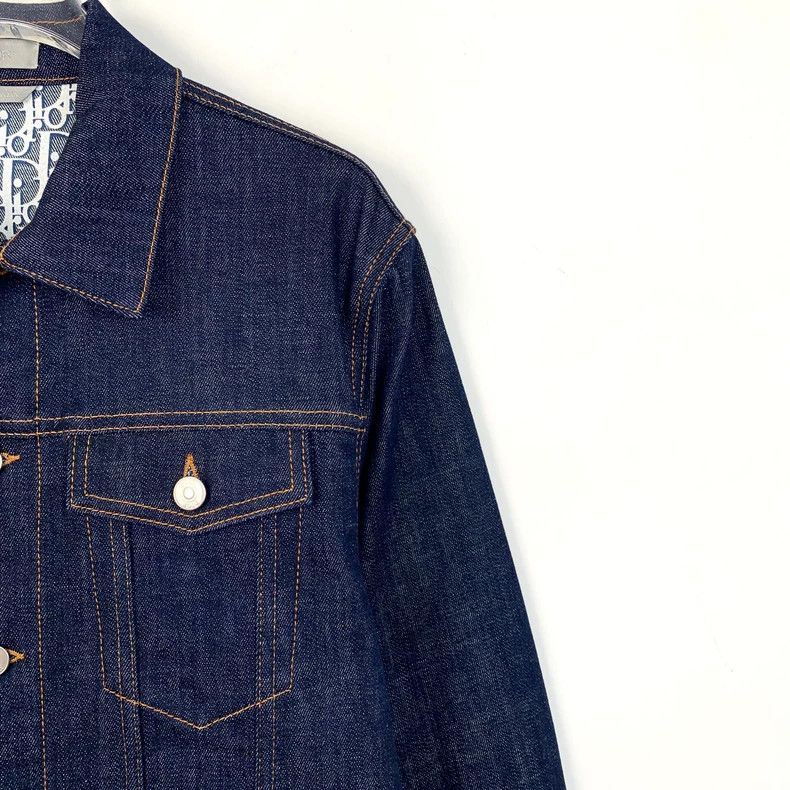 Dior Dior Dark blue inner logo full print cotton lapel long-slee Size US S / EU 44-46 / 1 - 3 Thumbnail