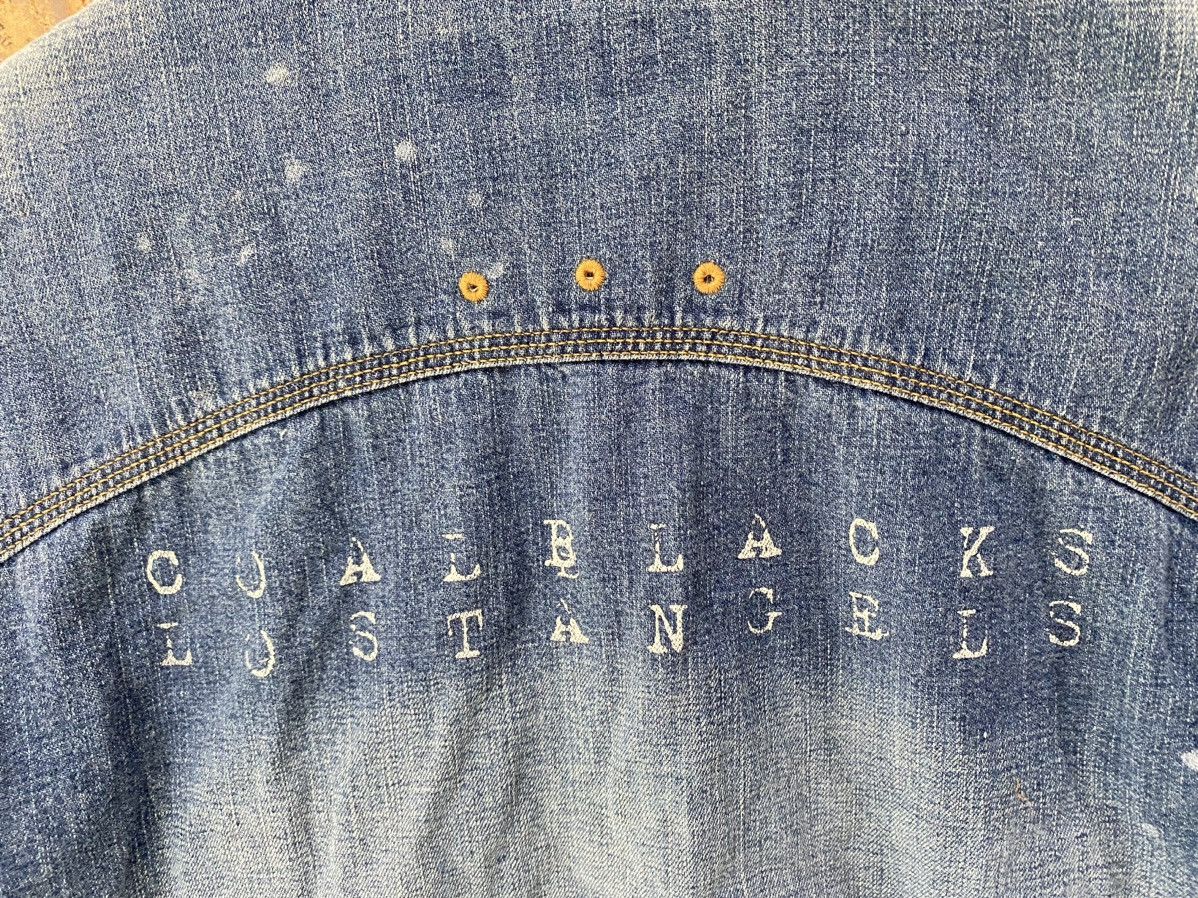 Mastermind Japan 2000s 🔥 Coal Black Los Angeles Rustic Faded Denim Distresse Size US M / EU 48-50 / 2 - 15 Thumbnail