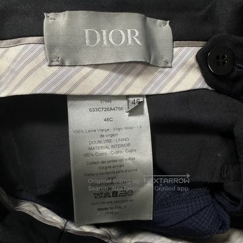 Dior Dior Navy Blue Plaid Wool Trousers Casual Pants Size US 30 / EU 46 - 5 Thumbnail
