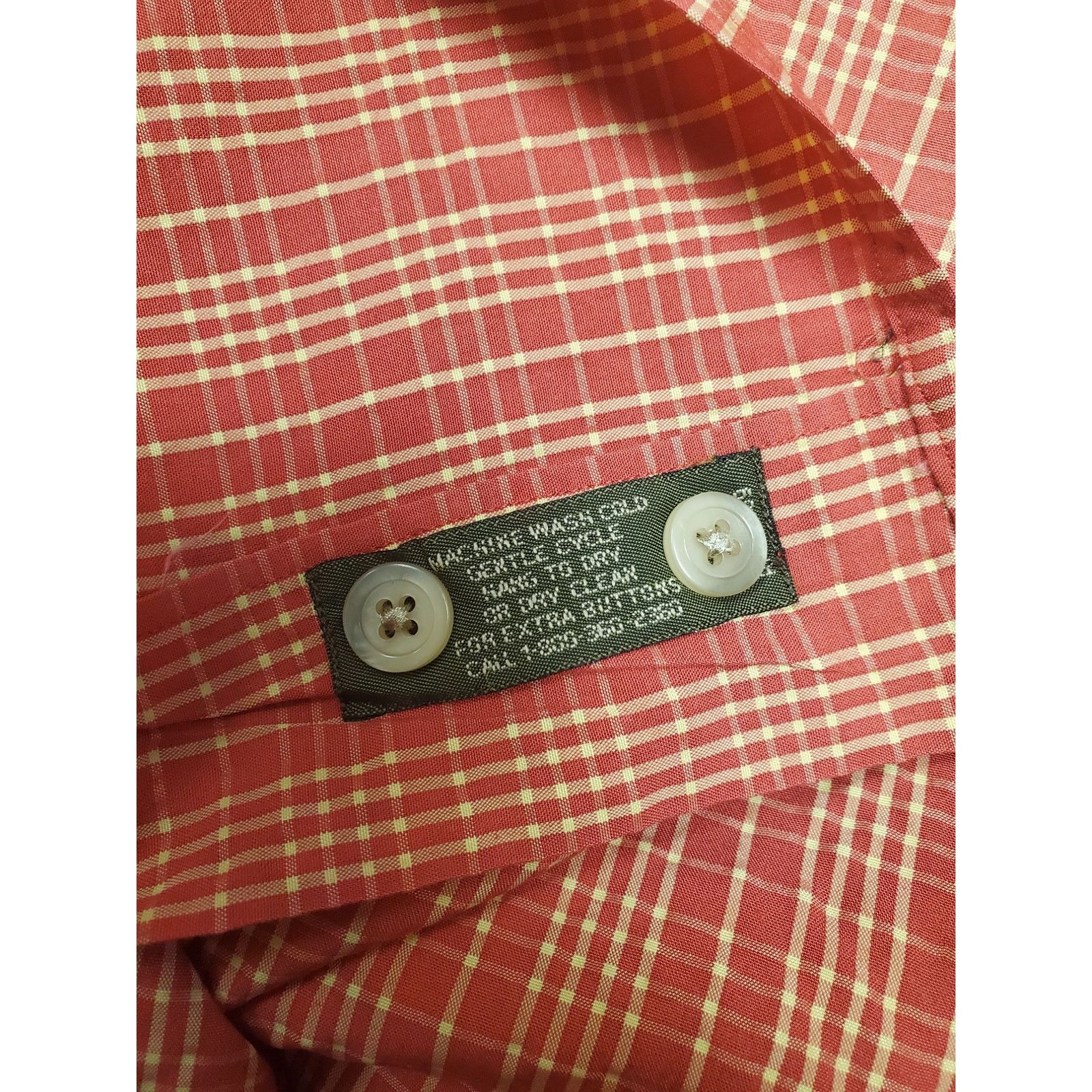 Scott Barber Scott Barber Men's XL Red & Yellow Short Sleeve Casual Shirt Size US XL / EU 56 / 4 - 4 Thumbnail