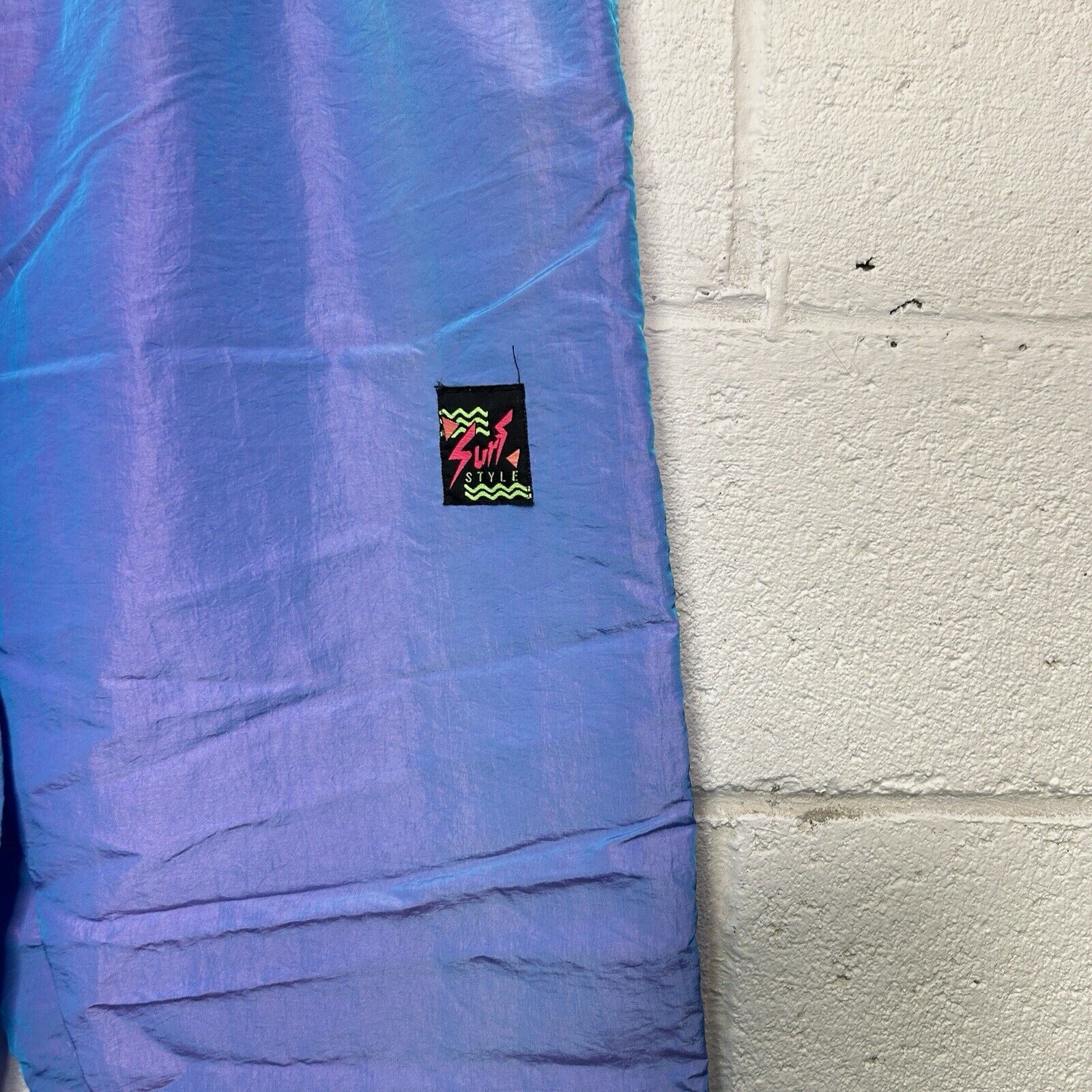 Other Vintage Surf Style Iridescent Windbreaker Jacket & Pants Size US XL / EU 56 / 4 - 9 Thumbnail