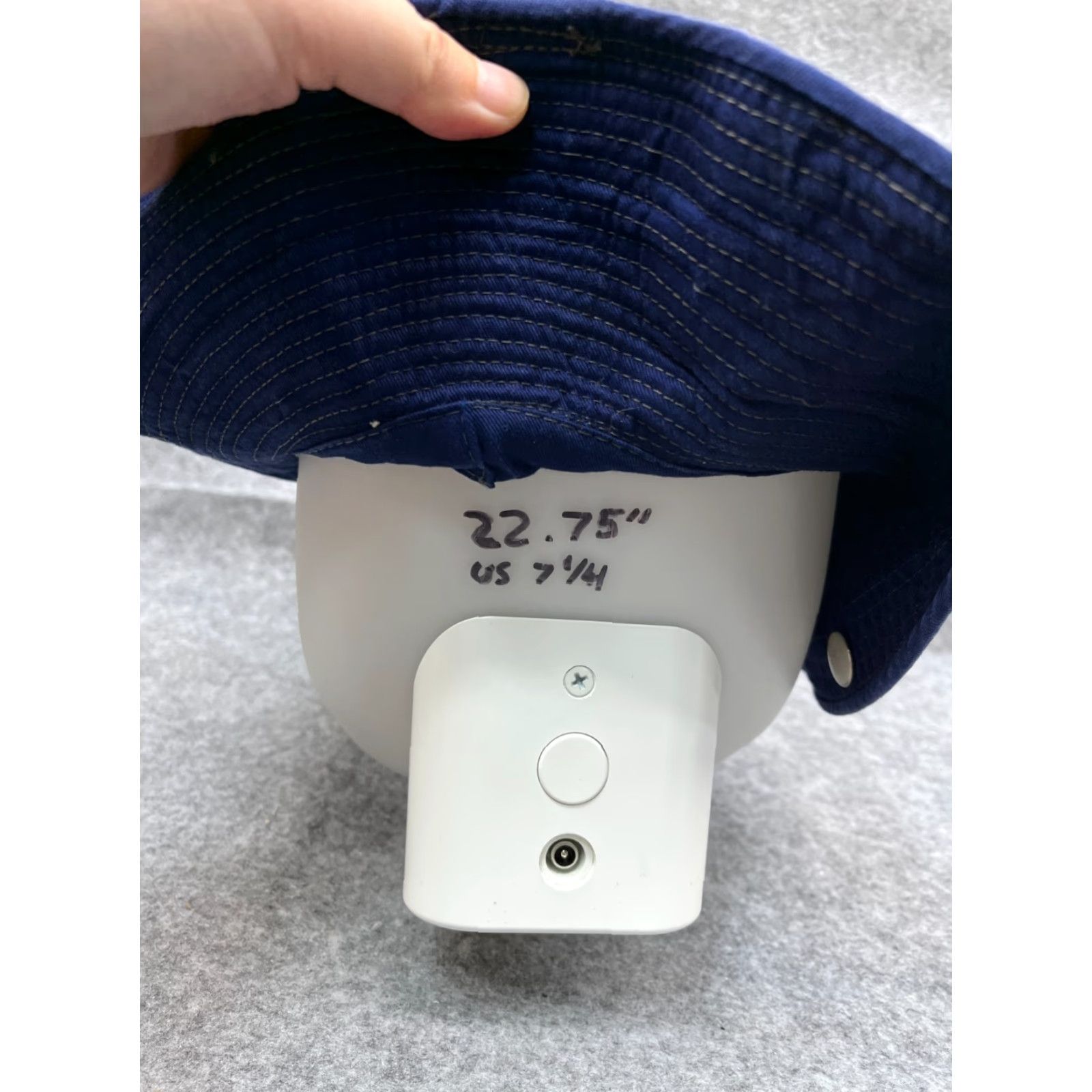 Vintage Adult Sun Bucket Hat Blue 100% Cotton One Size Hike Camp Beach Outdoors Size ONE SIZE - 7 Thumbnail