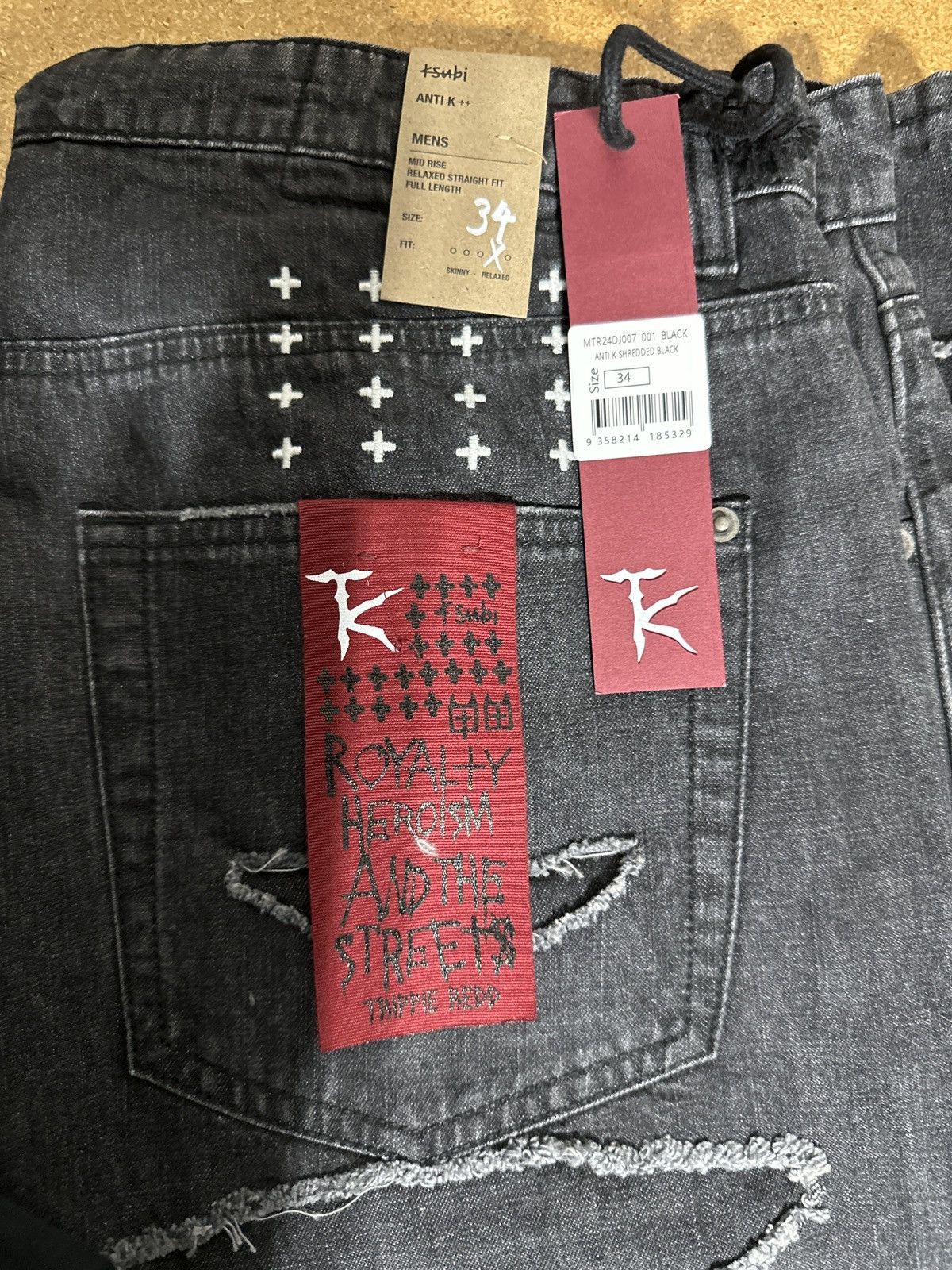 Ksubi Ksubi Trippie Redd chitch shredded black jeans Size US 34 / EU 50 - 6 Thumbnail