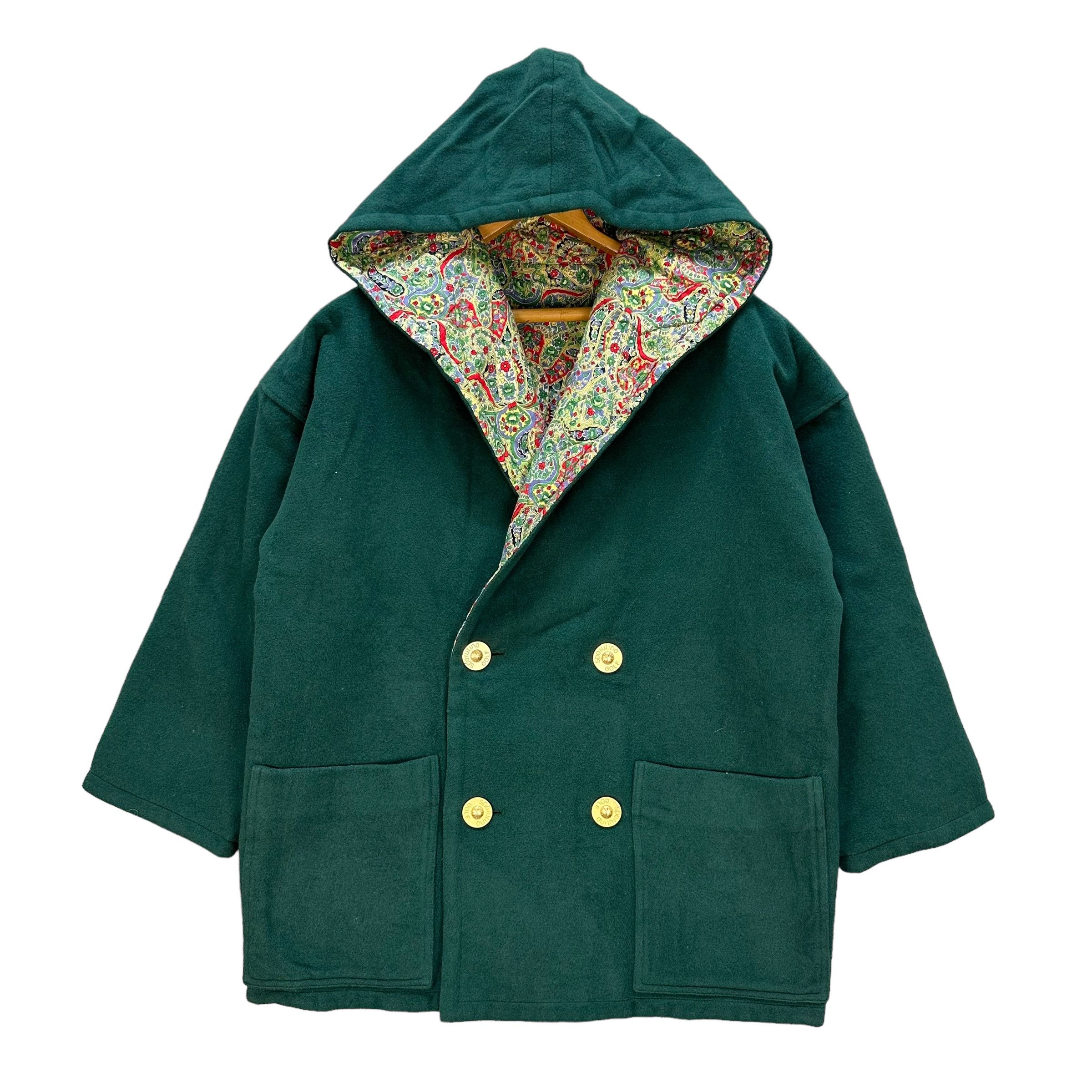 Vintage SPORUTINO GOLF Reversible Double Breasted Coat #A24-0553 Size US M / EU 48-50 / 2 - 6 Thumbnail