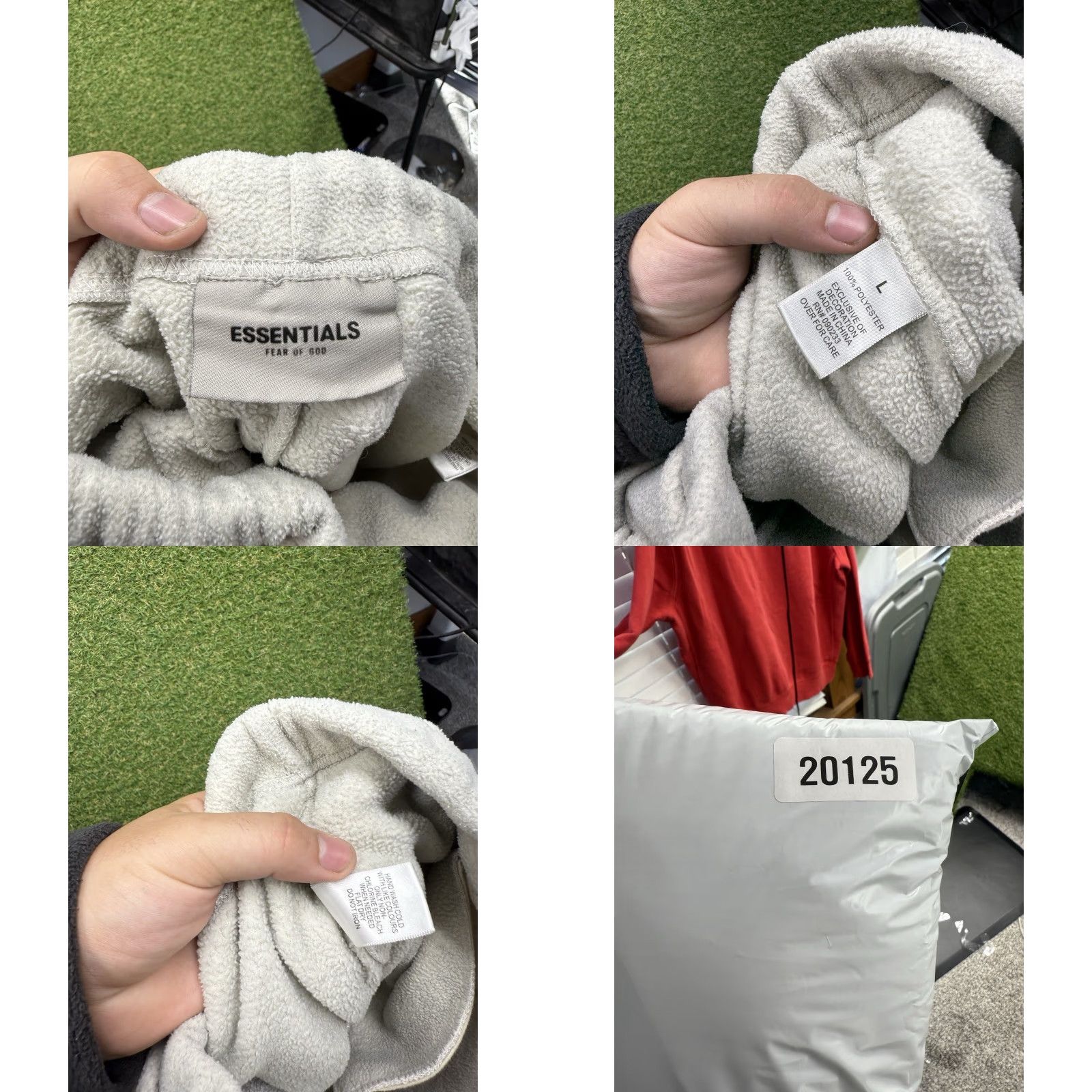 Fear of God Fear of God Essentials Pants Mens Large Polar Fleece Lounge Drawstring Beige 31 Inseam Regular Sweatpants Spring Mens Size US 33 - 8 Thumbnail