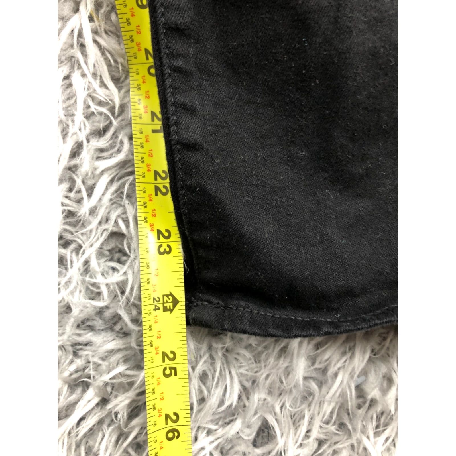 Vintage Universal Thread Jeans Slim Straight High Rise 14 Womens Dark Wash Black Denim 5-Pocket Slimming 25in Inseam Jeans Womens Black Size 36" / US 14 / IT 50 - 3 Thumbnail