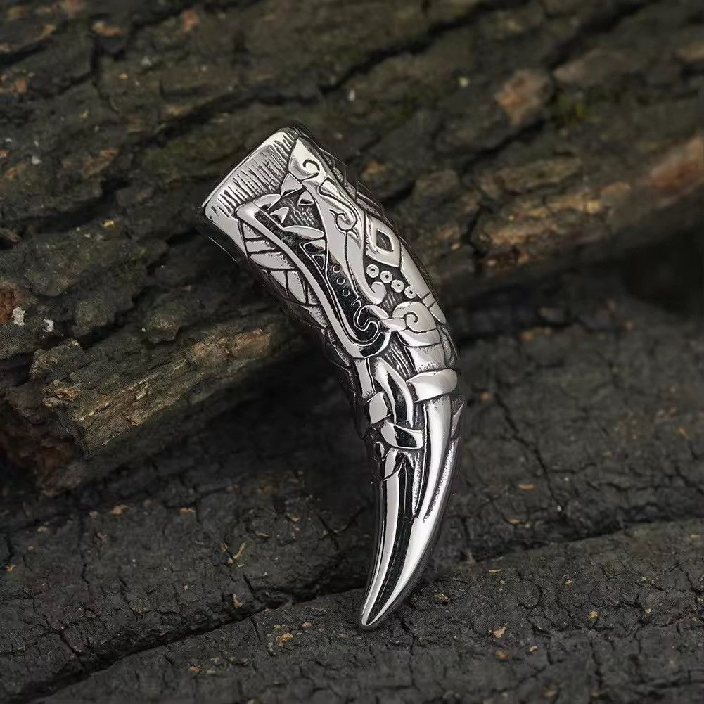 Jewelry Wolf Teeth Pendant Necklace Size ONE SIZE - 4 Thumbnail