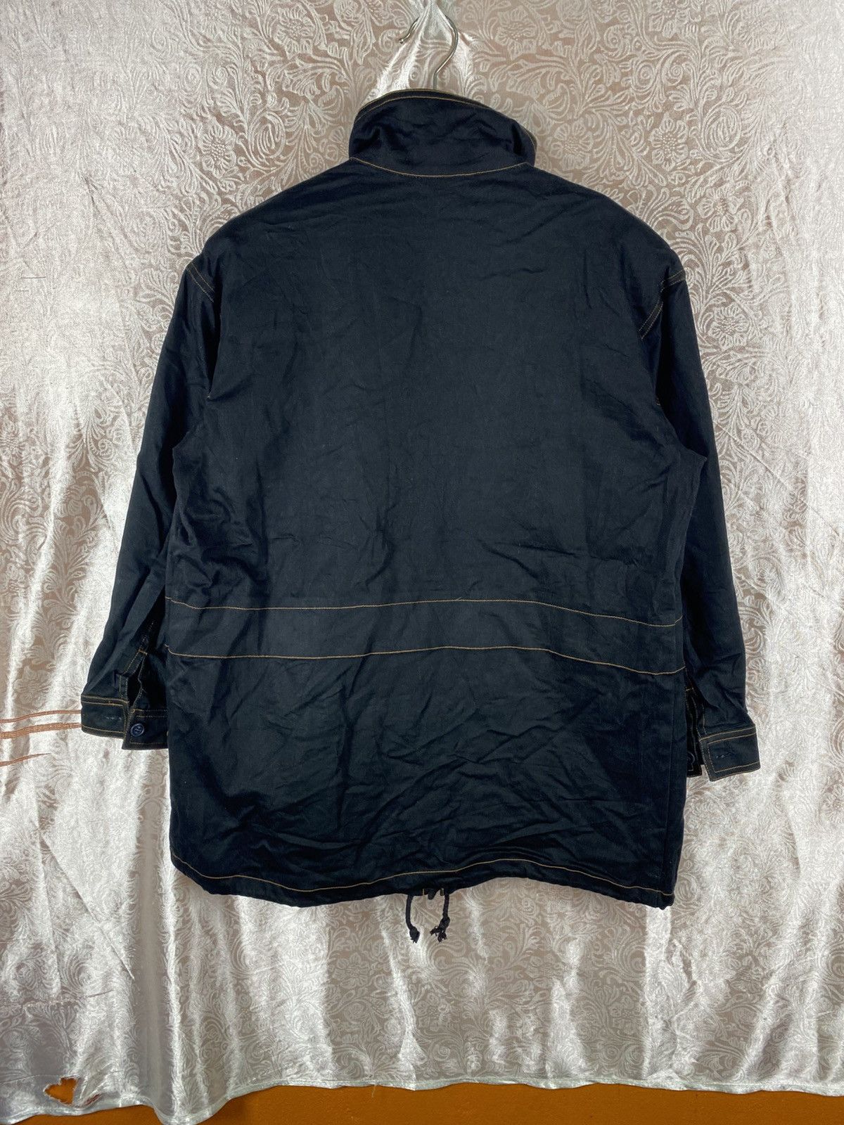 Japanese Brand Vintage Claudio Valentino Paris Black Zip Jacket Minimalist Size L / US 10 / IT 46 - 7 Thumbnail