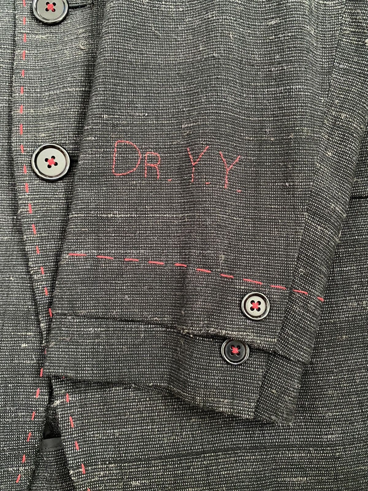 Yohji Yamamoto Yohji Yamamoto Pour Homme "DR.YY" Hand Stitch Jacket SS09 Size 40R - 1 Thumbnail