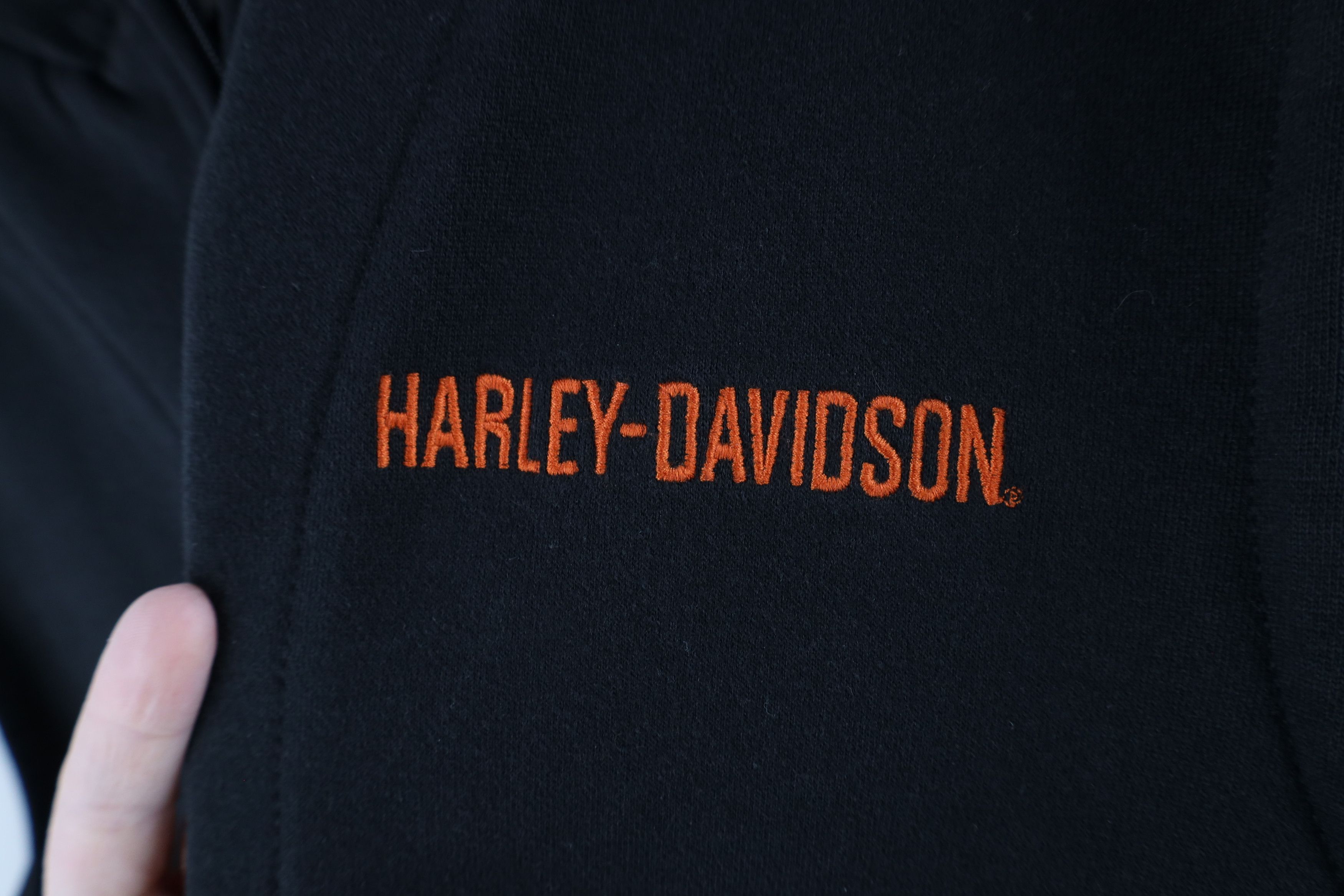 Harley Davidson × Vintage Vintage Harley Davidson Out Sleeveless Hoodie Sweatshirt Size US L / EU 52-54 / 3 - 4 Thumbnail