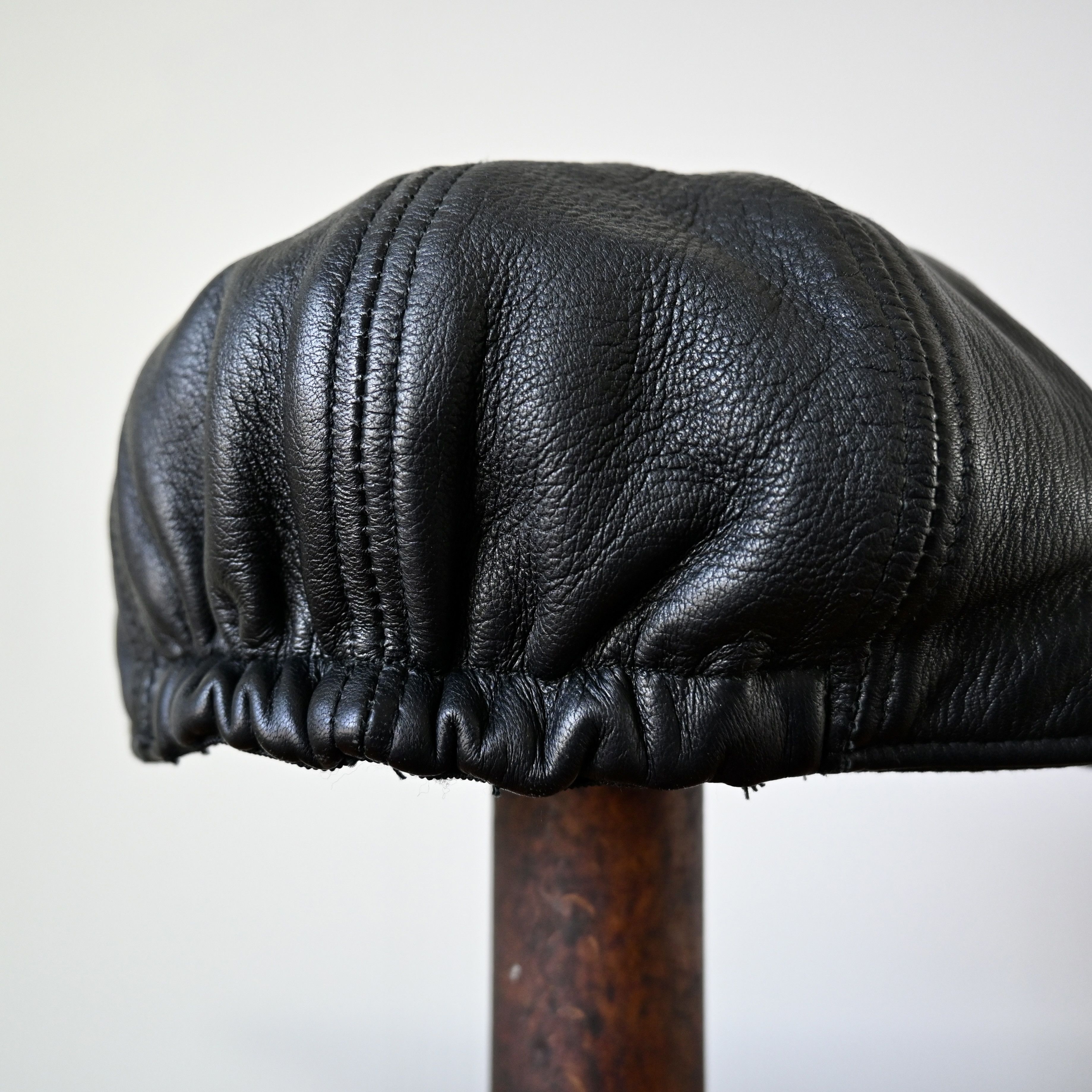 Schott Schott Bros genune lambskin leather hanting hat, made in USA Size ONE SIZE - 5 Thumbnail