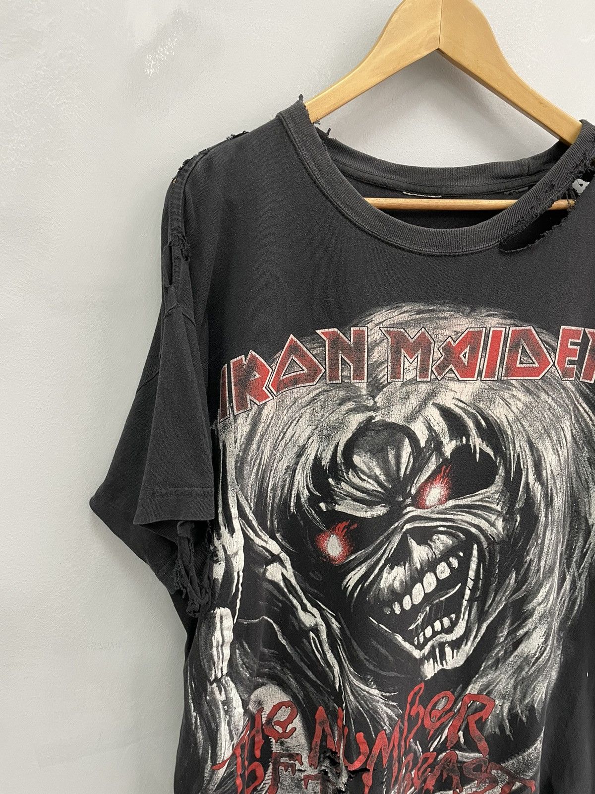 Iron Maiden × Vintage vintage 1990 Iron Maiden BOXY TEE T SHIRT DIRTY thrasher Size US M / EU 48-50 / 2 - 2 Thumbnail