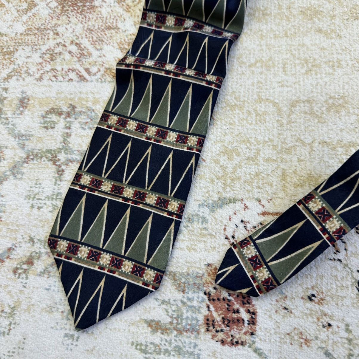 Marks & Spencer Vintage Mark&Spencer Tie Polyester 90s Old Money Y2K Size ONE SIZE - 3 Thumbnail