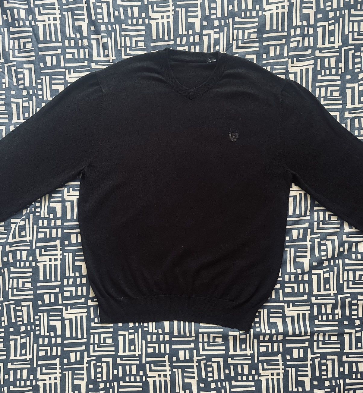Chaps Ralph Lauren Vintage Chaps Ralph Lauren Black Sweater Fisherman Knit Y2K Size US L / EU 52-54 / 3 - 2 Thumbnail