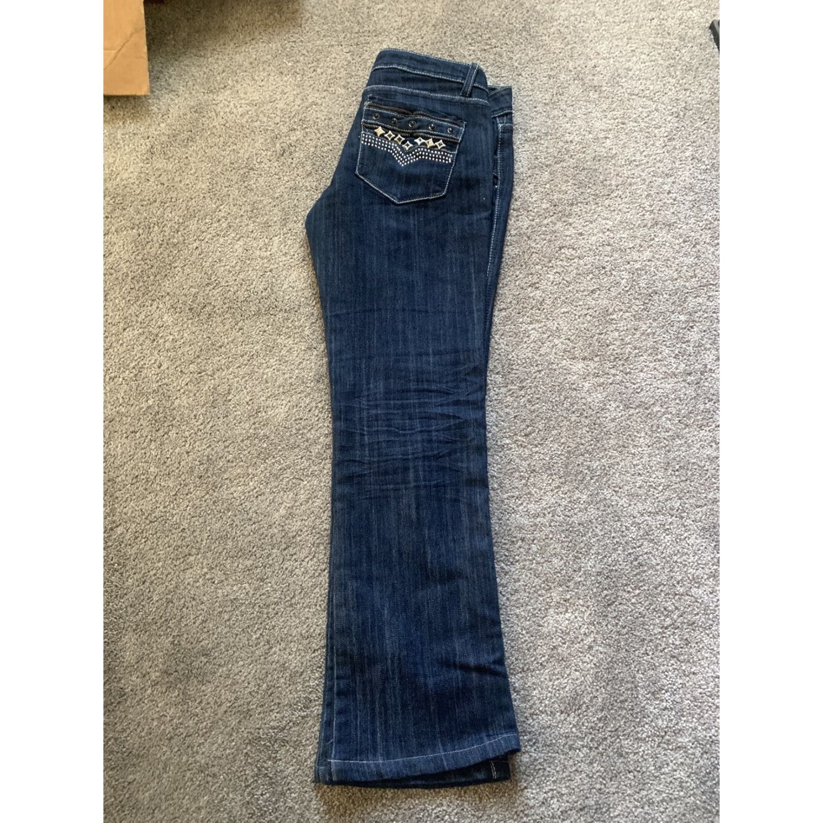 Vintage 2xtremz Jeans Women Size 30 Blue Denim Slim Skinny Regular 28in 32in Inseam/ Rise Low Light Wash Size 30" / US 8 / IT 44 - 6 Thumbnail