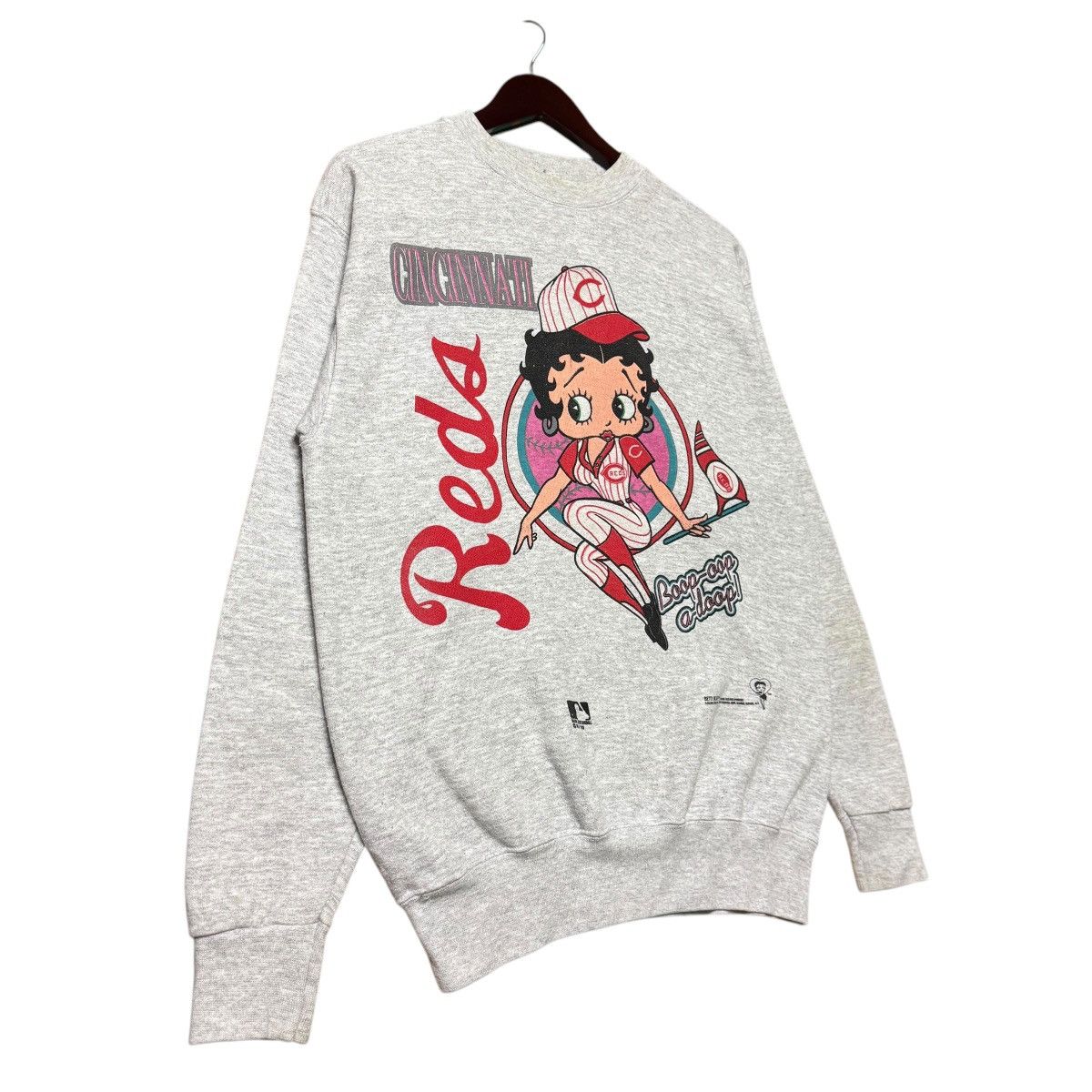 MLB × Tultex Vintage Beety Boop Red Cincinati Baseball Team Mlb Size US M / EU 48-50 / 2 - 2 Thumbnail