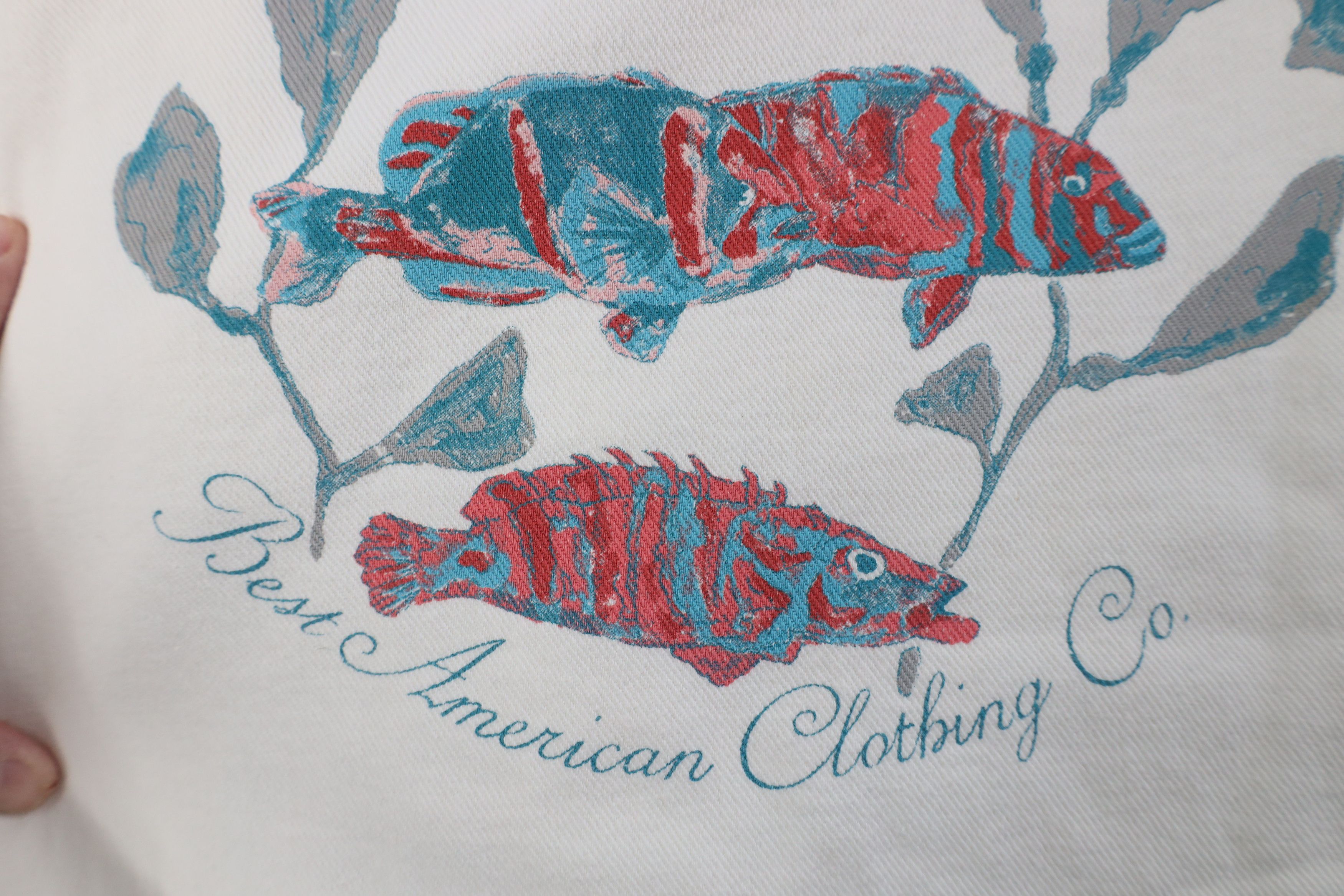 Vintage Vintage 90s Streetwear Nature Fish Mock Neck Sweatshirt Size S / US 4 / IT 40 - 6 Thumbnail