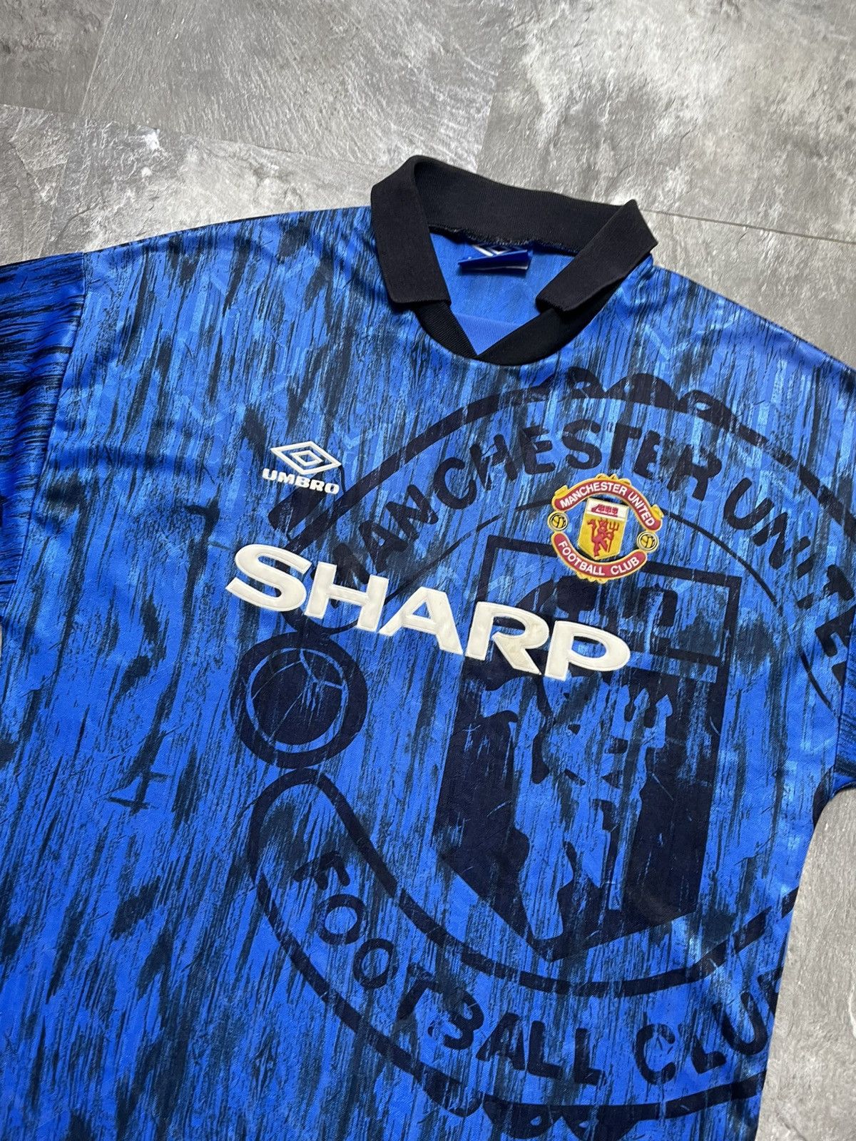 Umbro Umbro Manchester United Vintage 1992 1993 Away Shirt Jersey Size US L / EU 52-54 / 3 - 2 Thumbnail