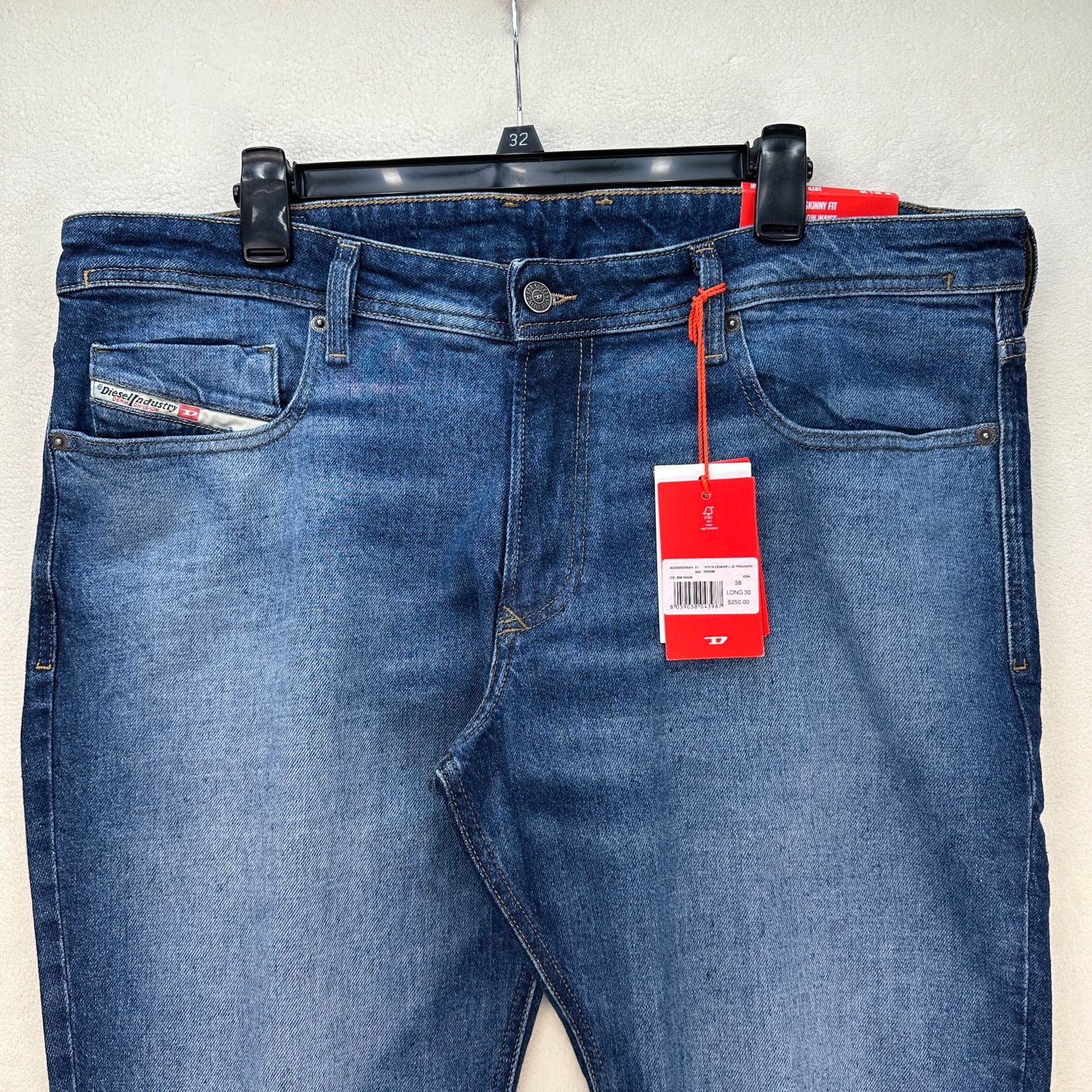 Diesel DIESEL INDUSTRY SLEENKER MEN'S 38X30 TAPER STRAIGHT JEANS MA Size US 38 / EU 54 - 2 Thumbnail