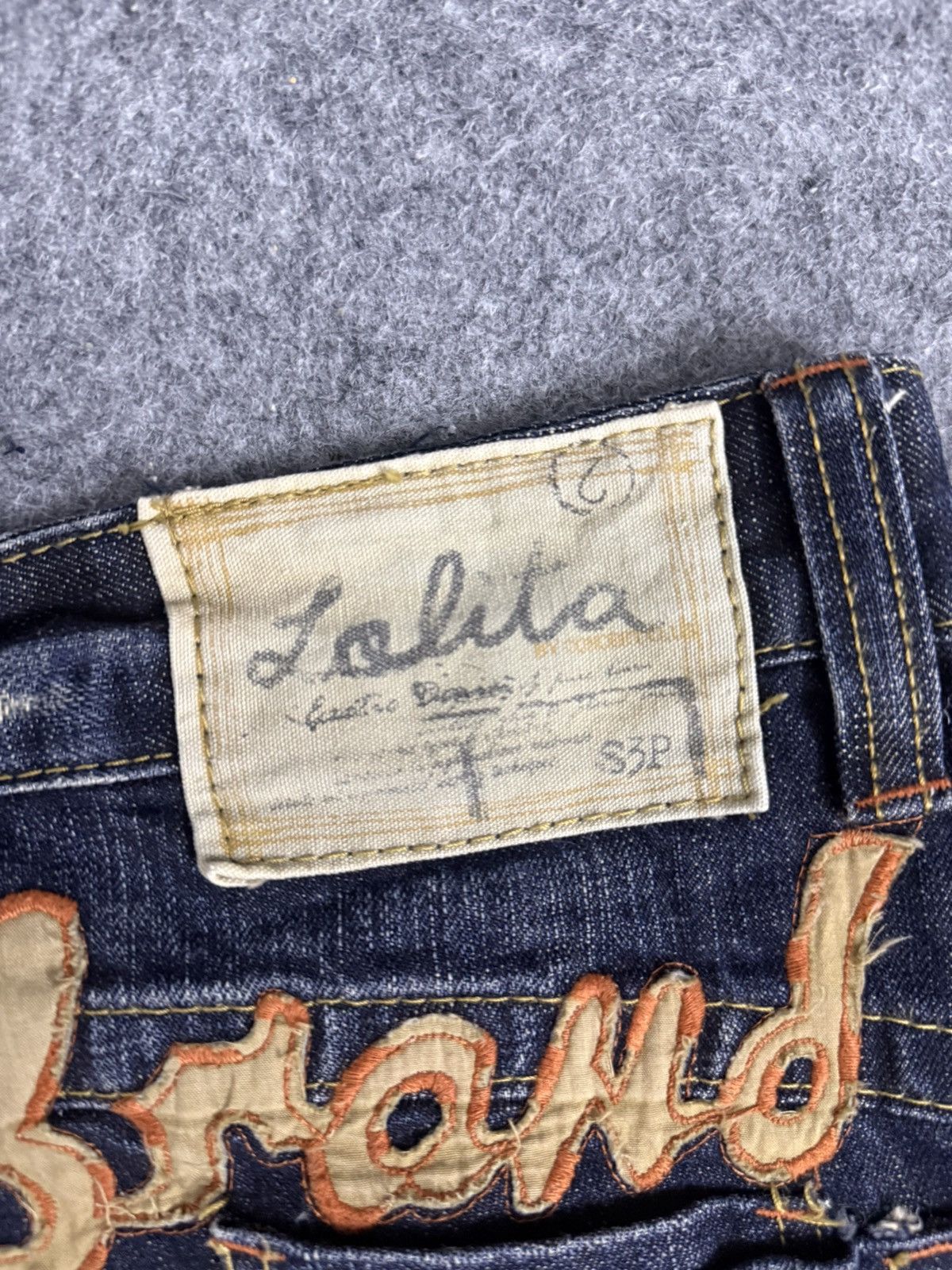 Hysteric Glamour A16 VINTAGE LOLITA DISTRESS CLAWMARK MUDWASH Size US 33 - 13 Thumbnail