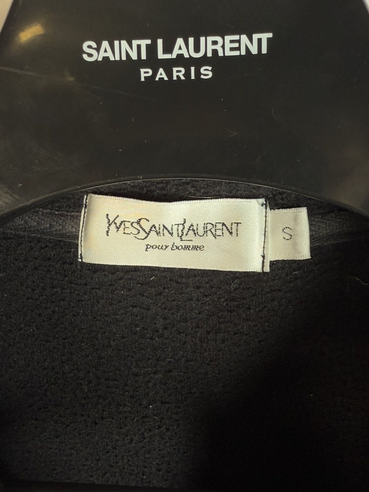 Yves Saint Laurent Fleece Black YSL Sweatshirt 1/4 Zip Big Logo YSL Sweater Size US S / EU 44-46 / 1 - 7 Thumbnail