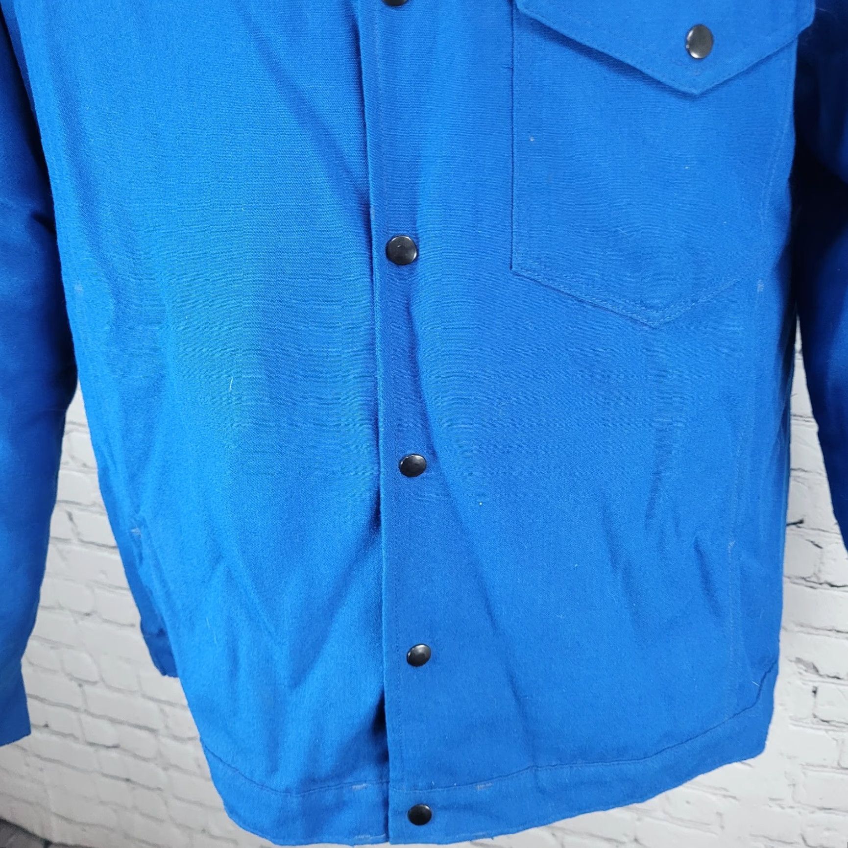 Layer 8 VINTAGE Workrite Blue Nomex III Flame Resistant 2 Layer Uniform Workwear Jacket USA 46 Size US S / EU 44-46 / 1 - 7 Thumbnail