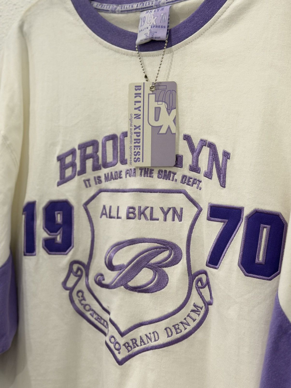 Brooklyn Xpress Vintage Y2K Brooklyn Xpress DSWT XL Purple Embroidered Size US XL / EU 56 / 4 - 3 Thumbnail