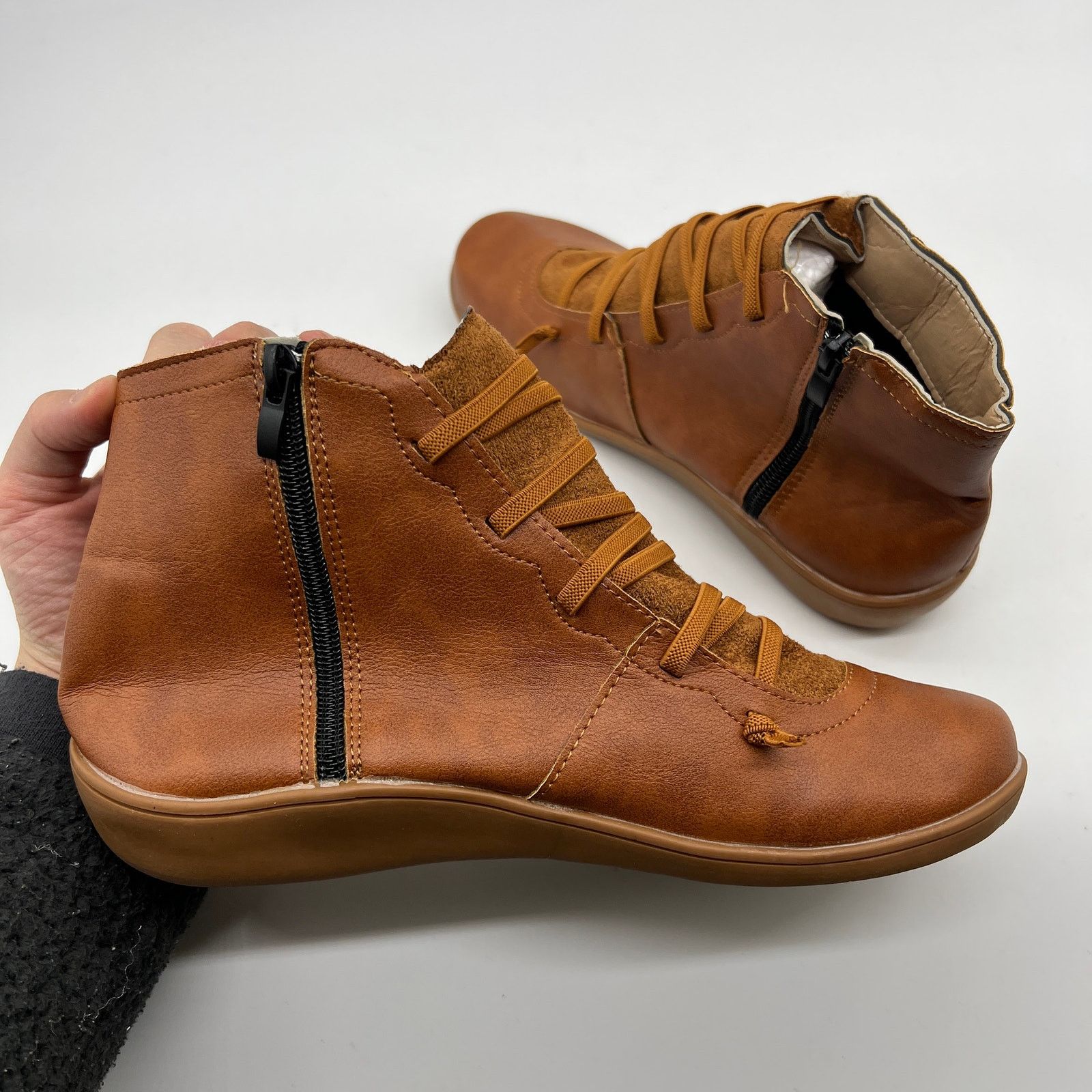 Other Ankle Boots Round Toe Casual Comfortable Lightweight S Size US 8 / IT 38 - 8 Thumbnail