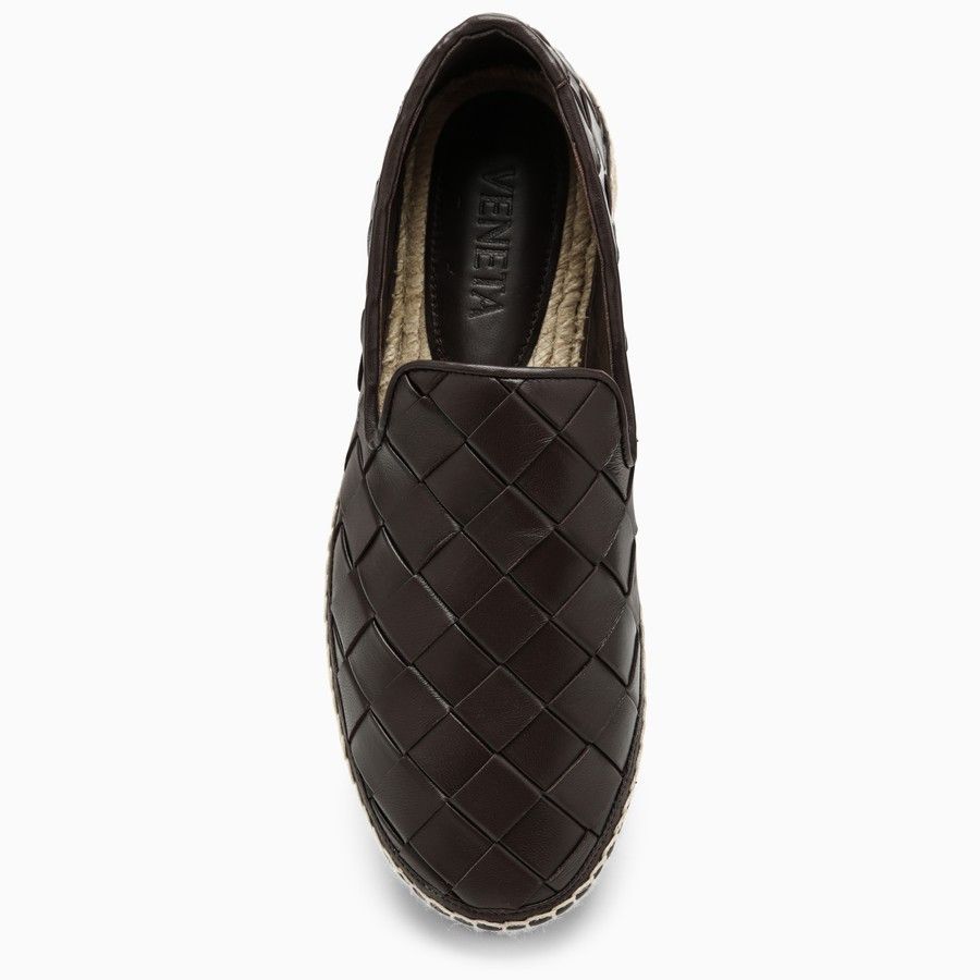 Bottega Veneta o1d2blof0824 Leather Espadrilles in Brown Size US 8 / IT 38 - 3 Thumbnail