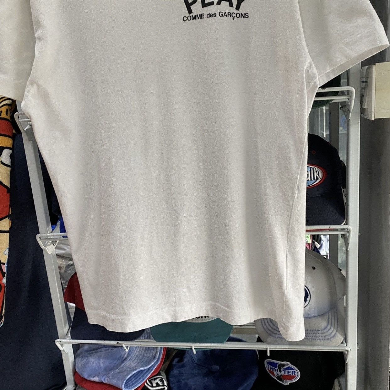 Comme des Garcons PLAY Comme des Garçons PLAY Spellout Logo T-Shirt White Size US M / EU 48-50 / 2 - 4 Thumbnail