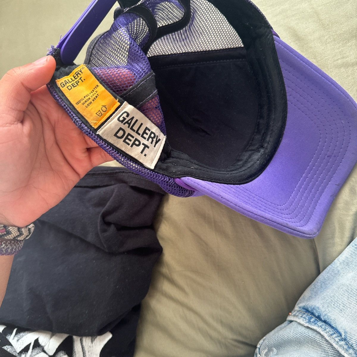 Gallery Dept. Gallery Dept (Dept De la Galerie) Purple Trucker Hat Size ONE SIZE - 3 Thumbnail