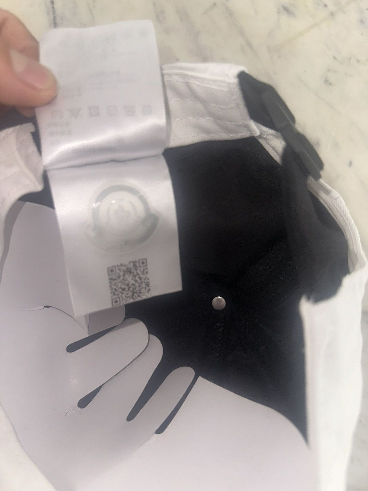 Moncler Moncler white hat Size ONE SIZE - 7 Thumbnail