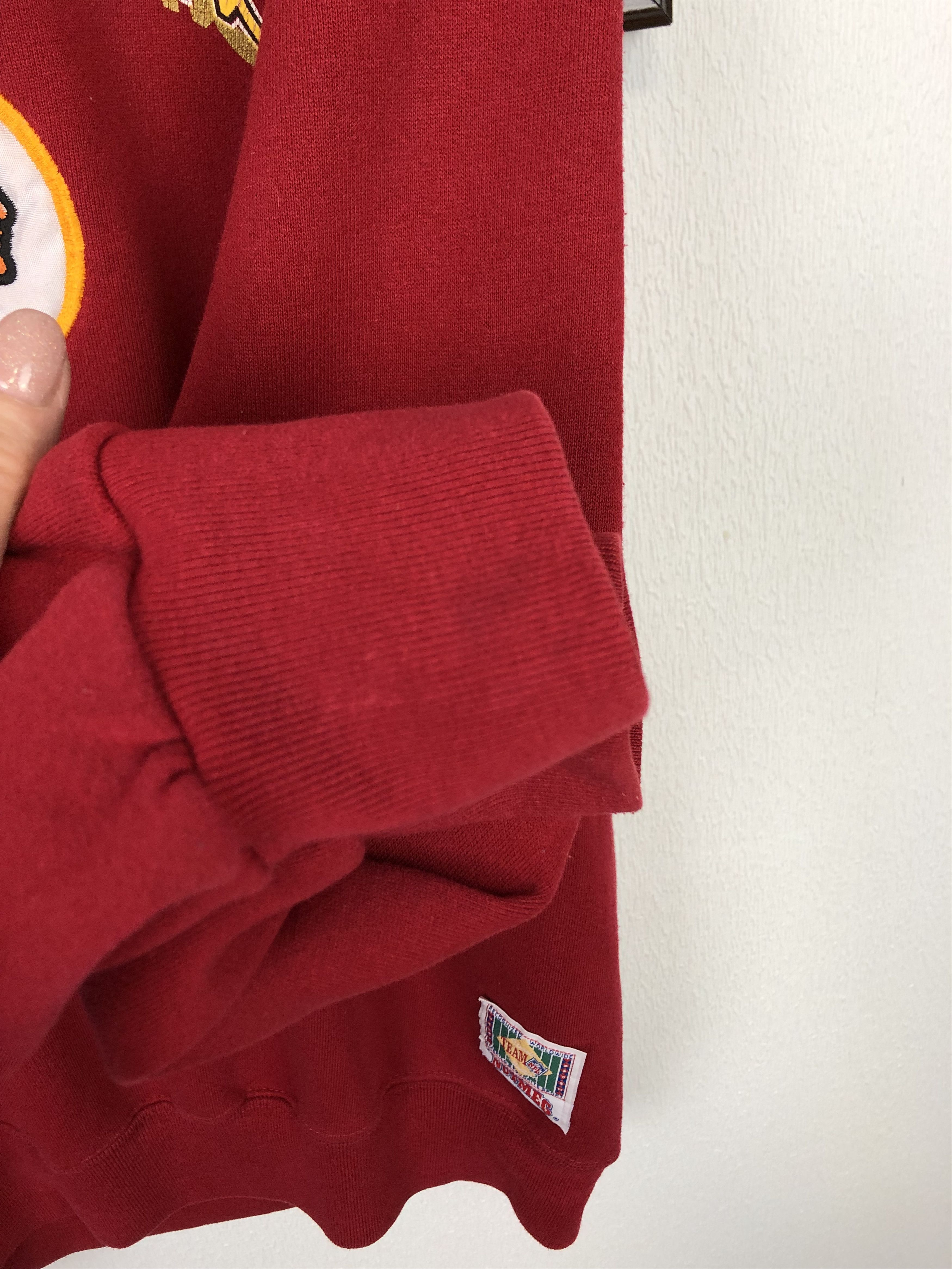 Vintage Vintage 90's NFL Washington Redskins Nutmeg Sweatshirt Mens Size US L / EU 52-54 / 3 - 6 Thumbnail